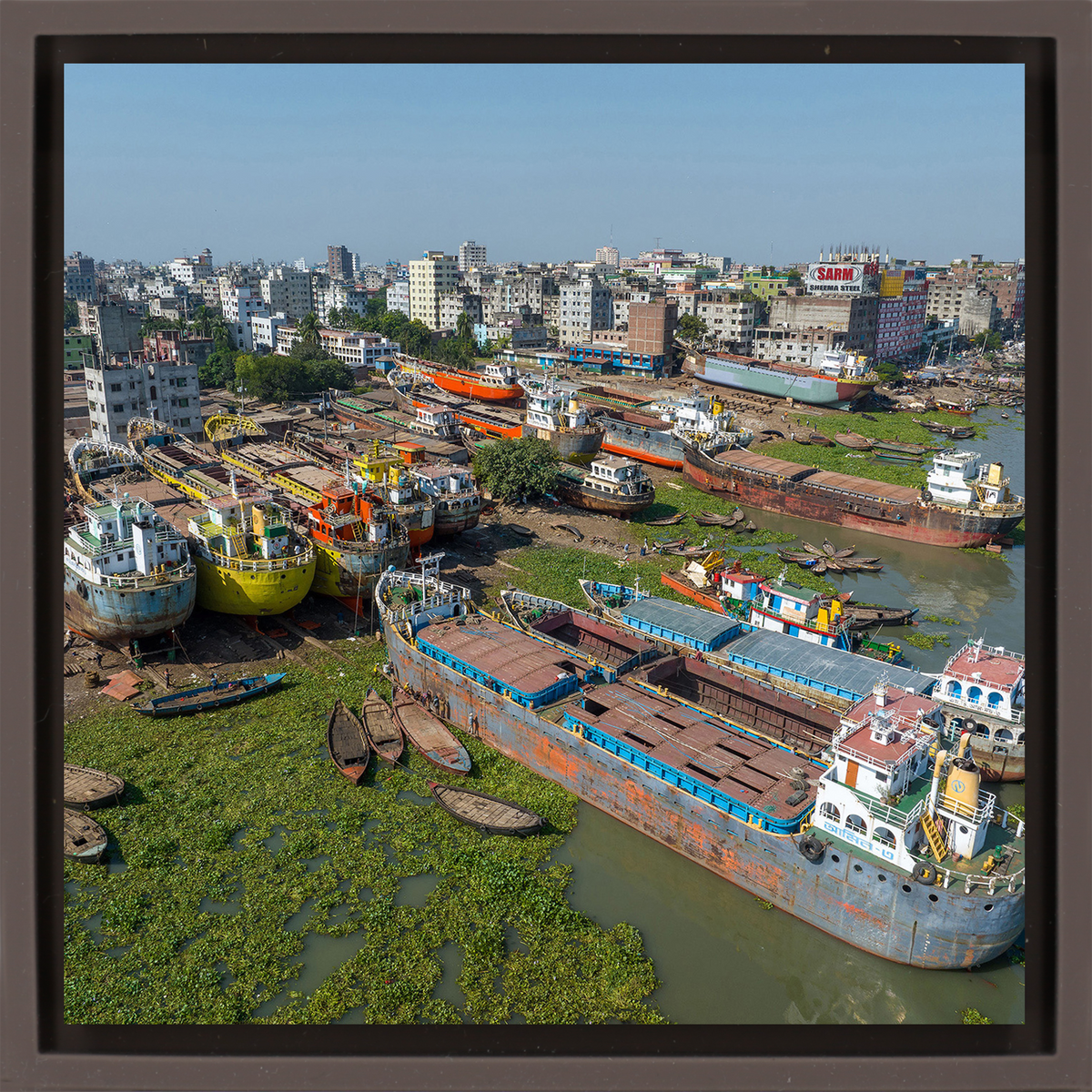 Shipyard in Dhaka City Center