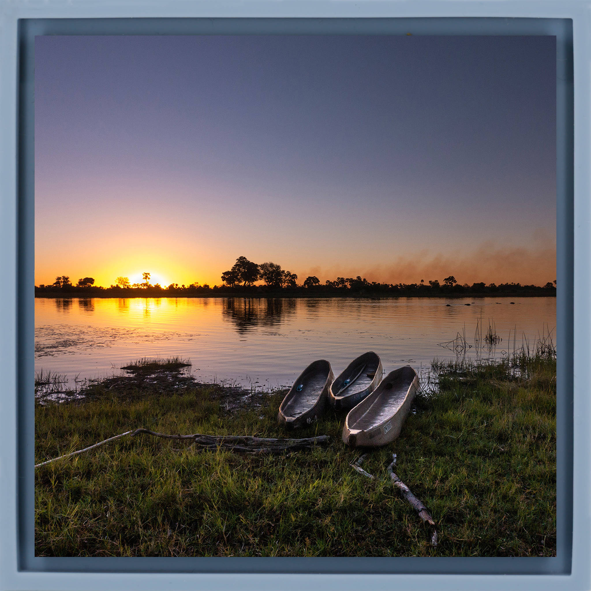 Three Canoes - Lichtblauwe Wrapp