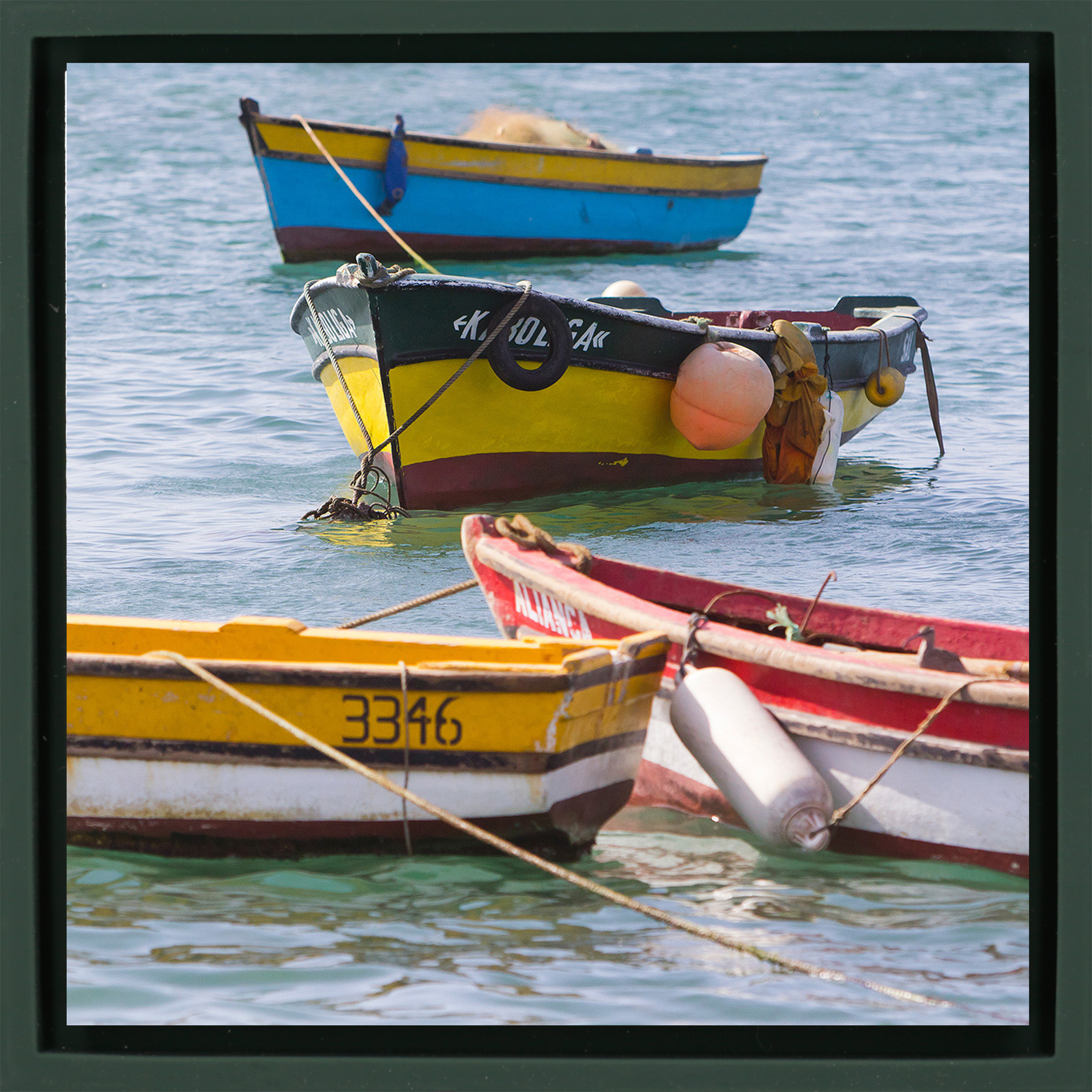 Small Fisher Boats - Darg Green Wrapp