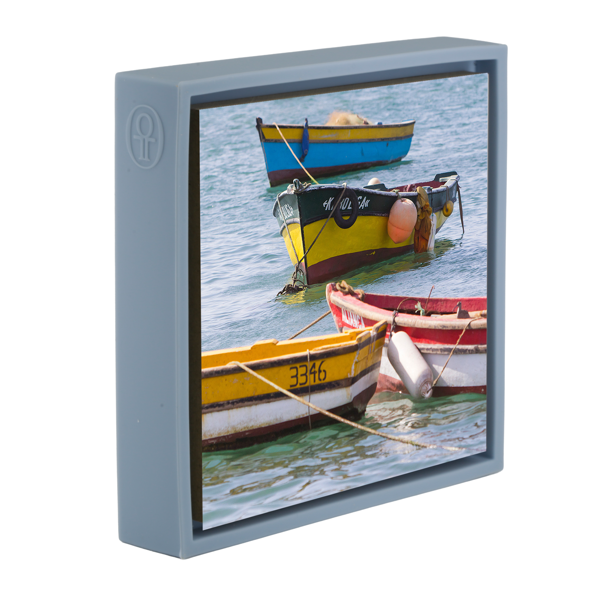 Petits bateaux de pêche - Emballage bleu clair