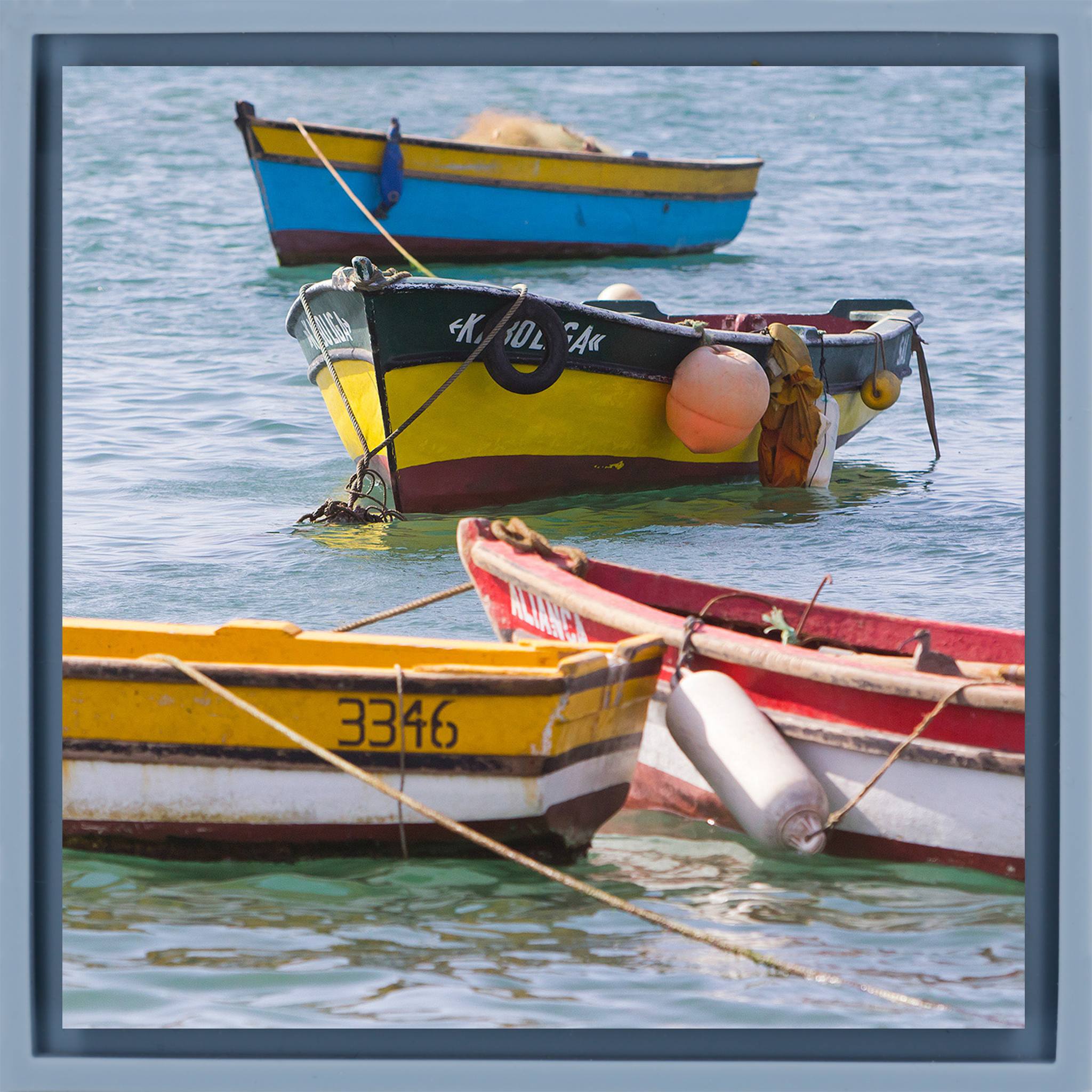 Small Fisher Boats - Light Blue Wrapp