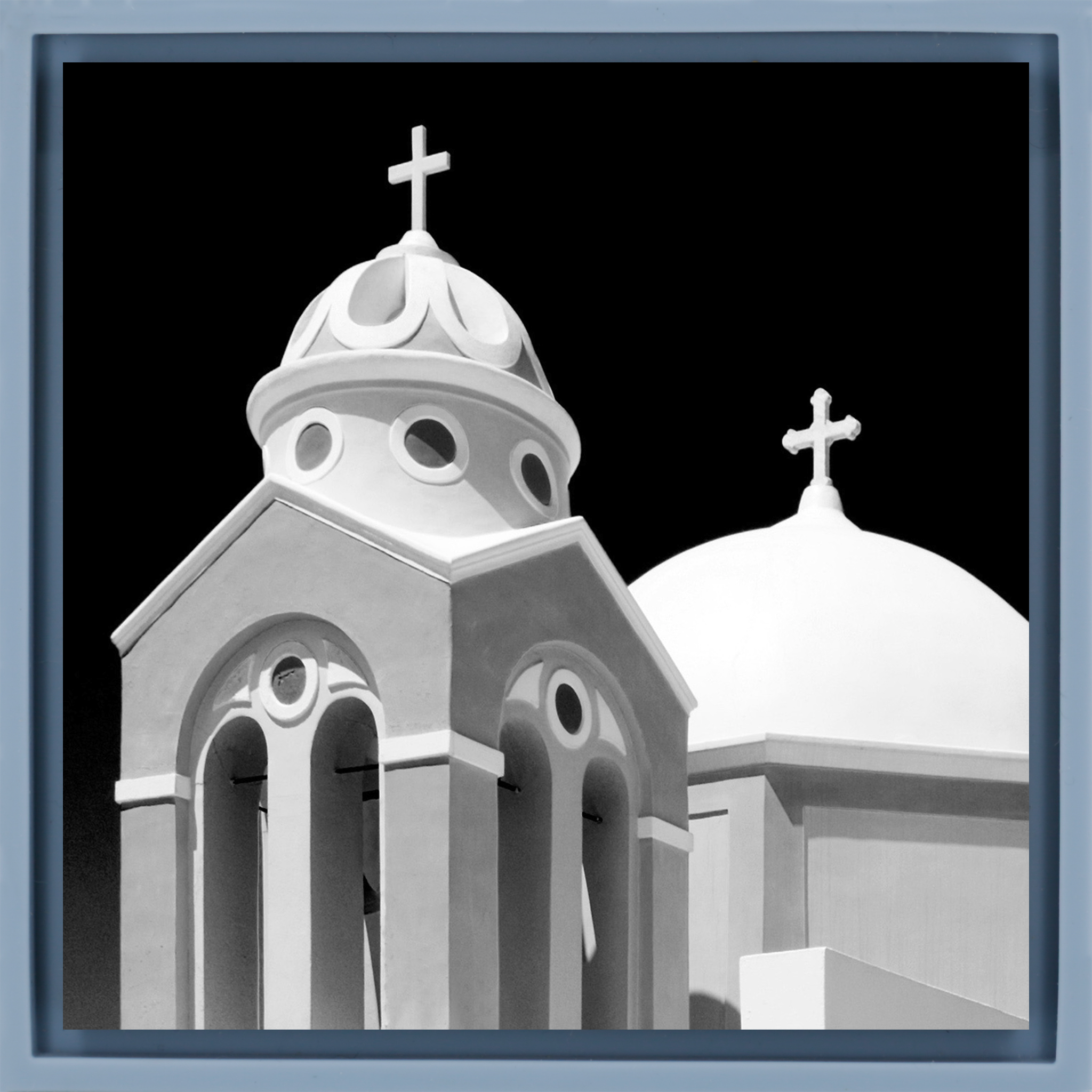 Santorini Church - Lichtblauwe Wrapp