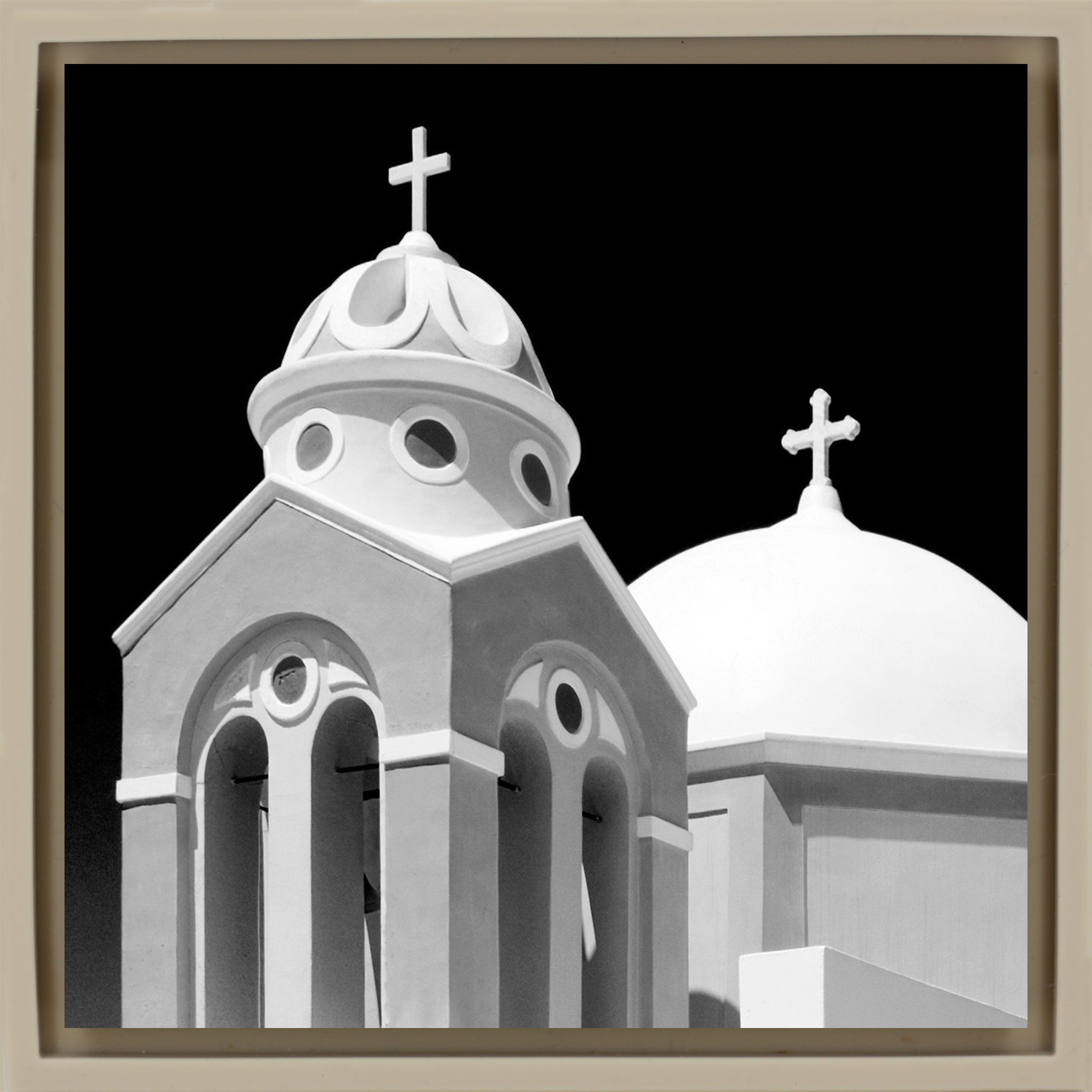 Santorini Church - Zandkleurige Wrapp