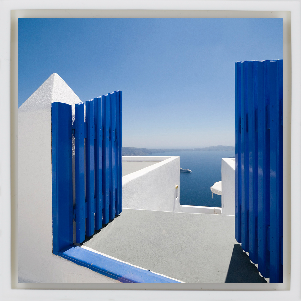 Blue White