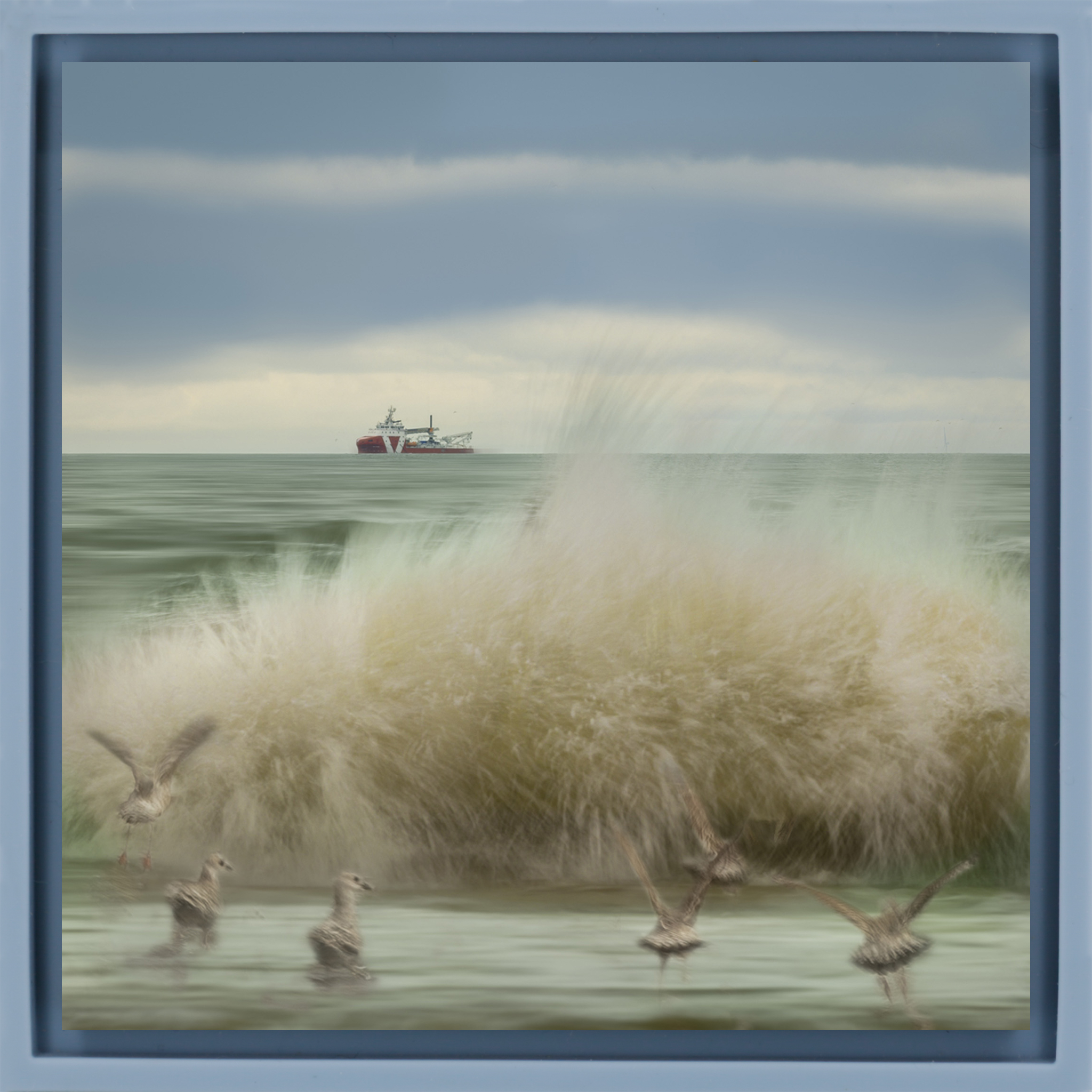 Slow Motion Sea - Lichtblauwe Wrapp