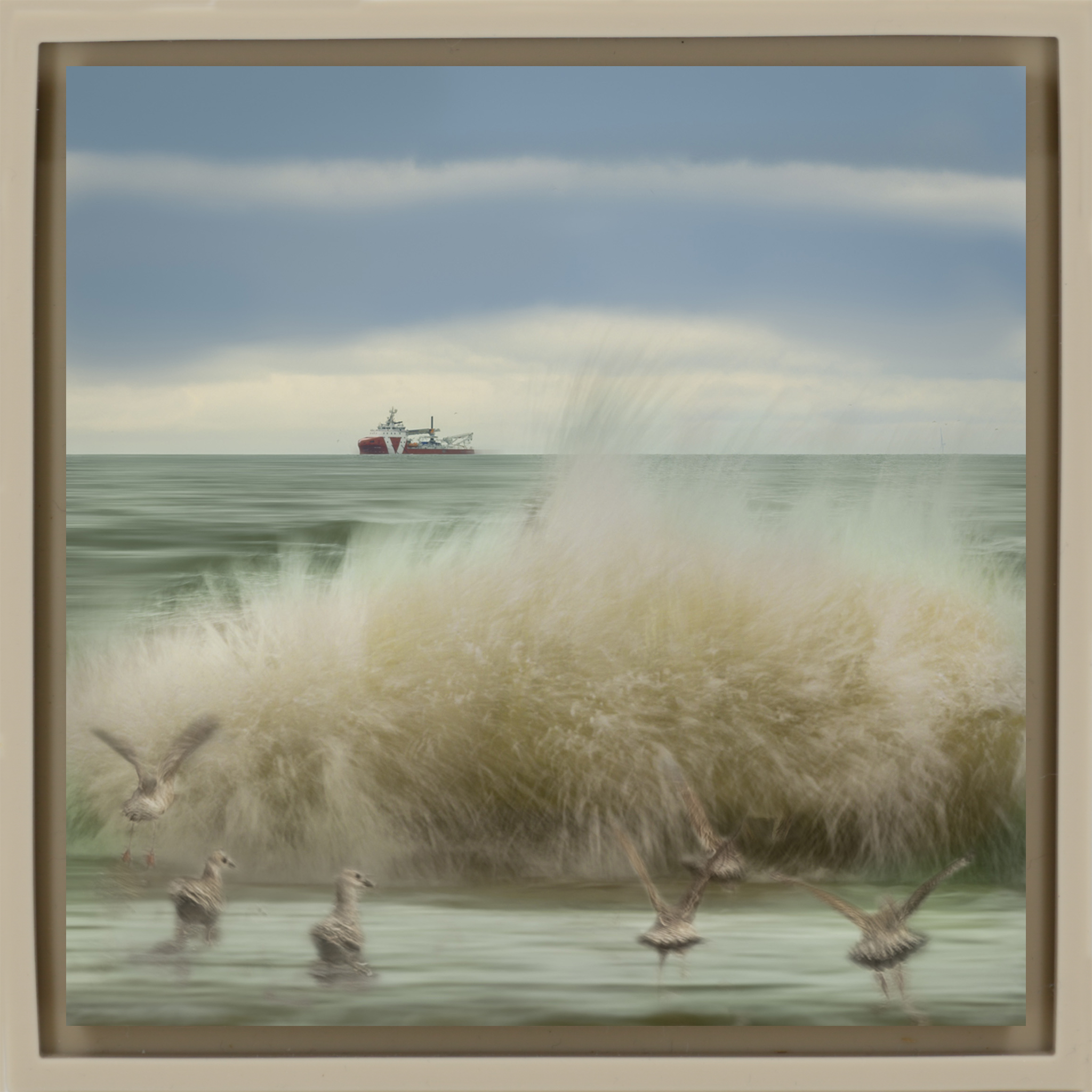 Slow Motion Sea - Zandkleurige Wrapp