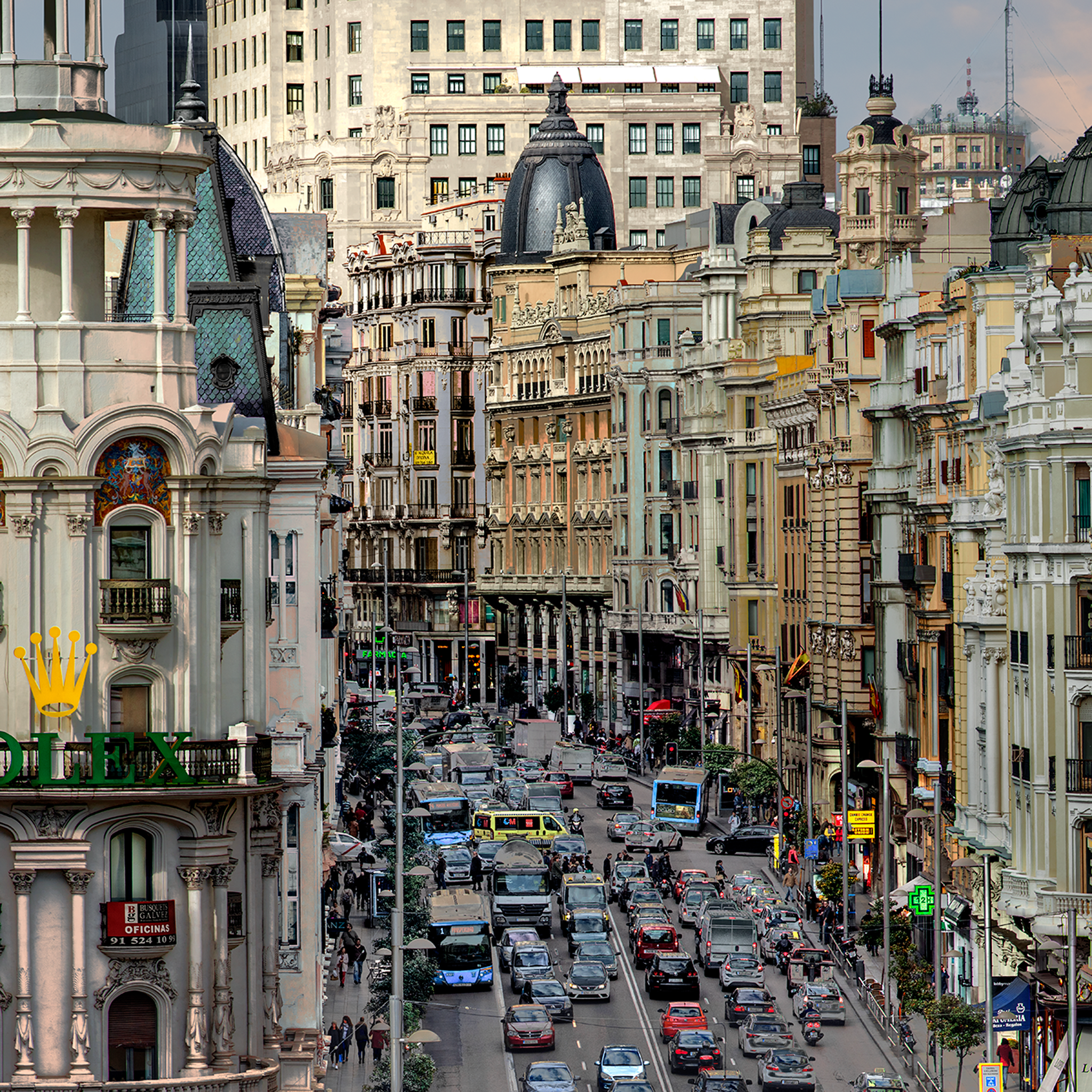Detalle de Gran Via- Collection: Spain