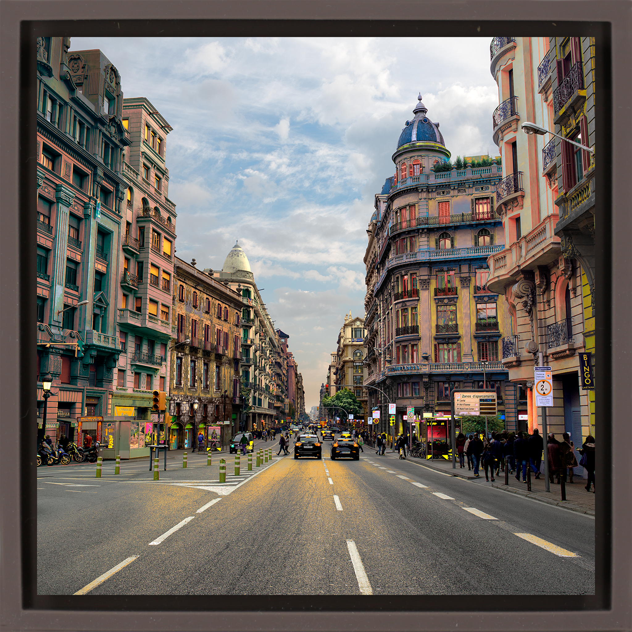 Via Laietana- Brown Wrapp