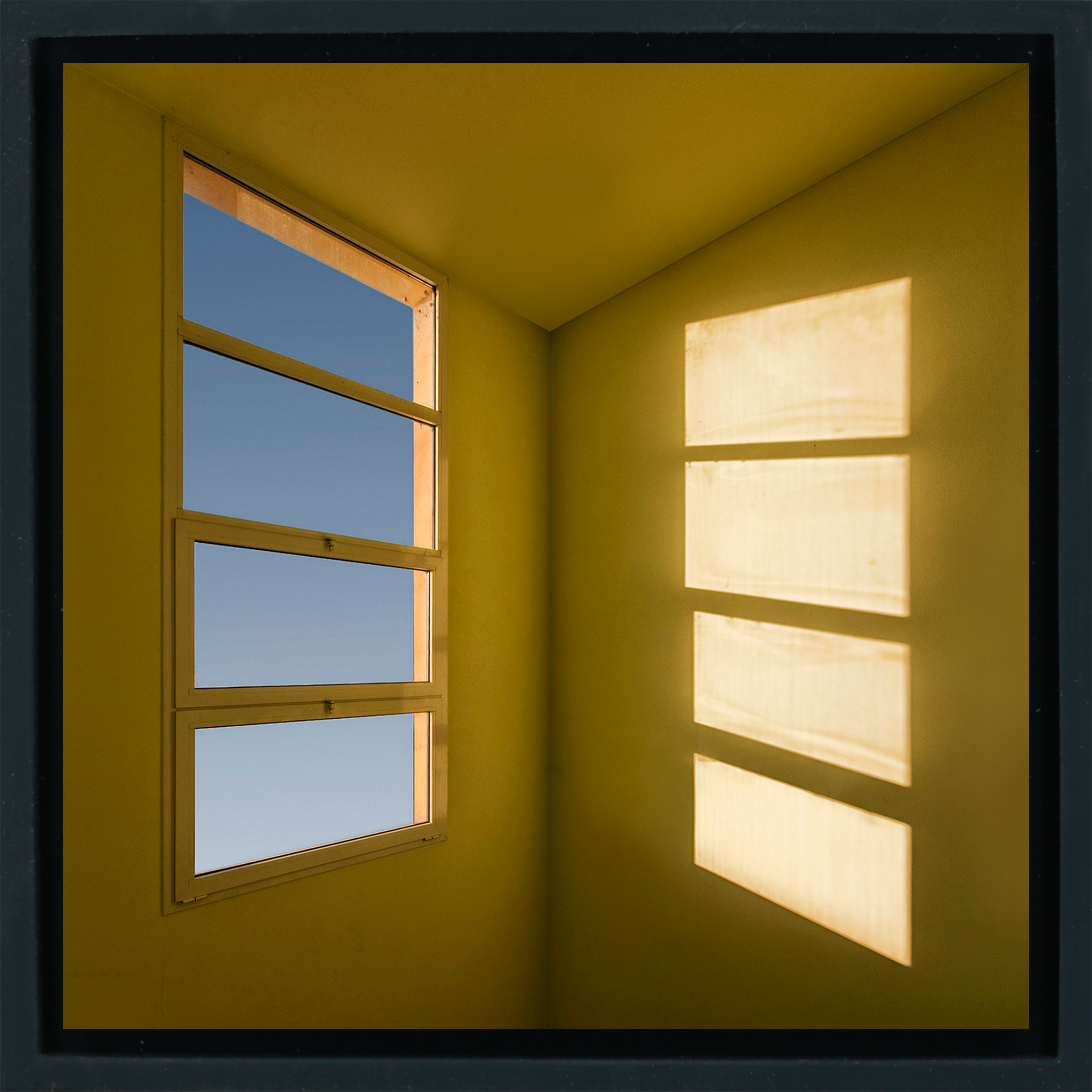 Yellow Corner- Black Wrapp