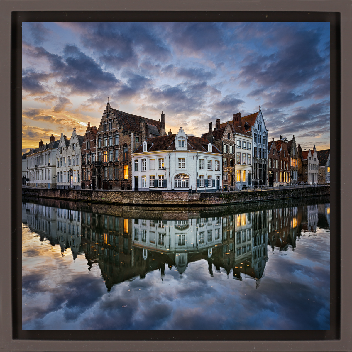 Sunset In Bruges