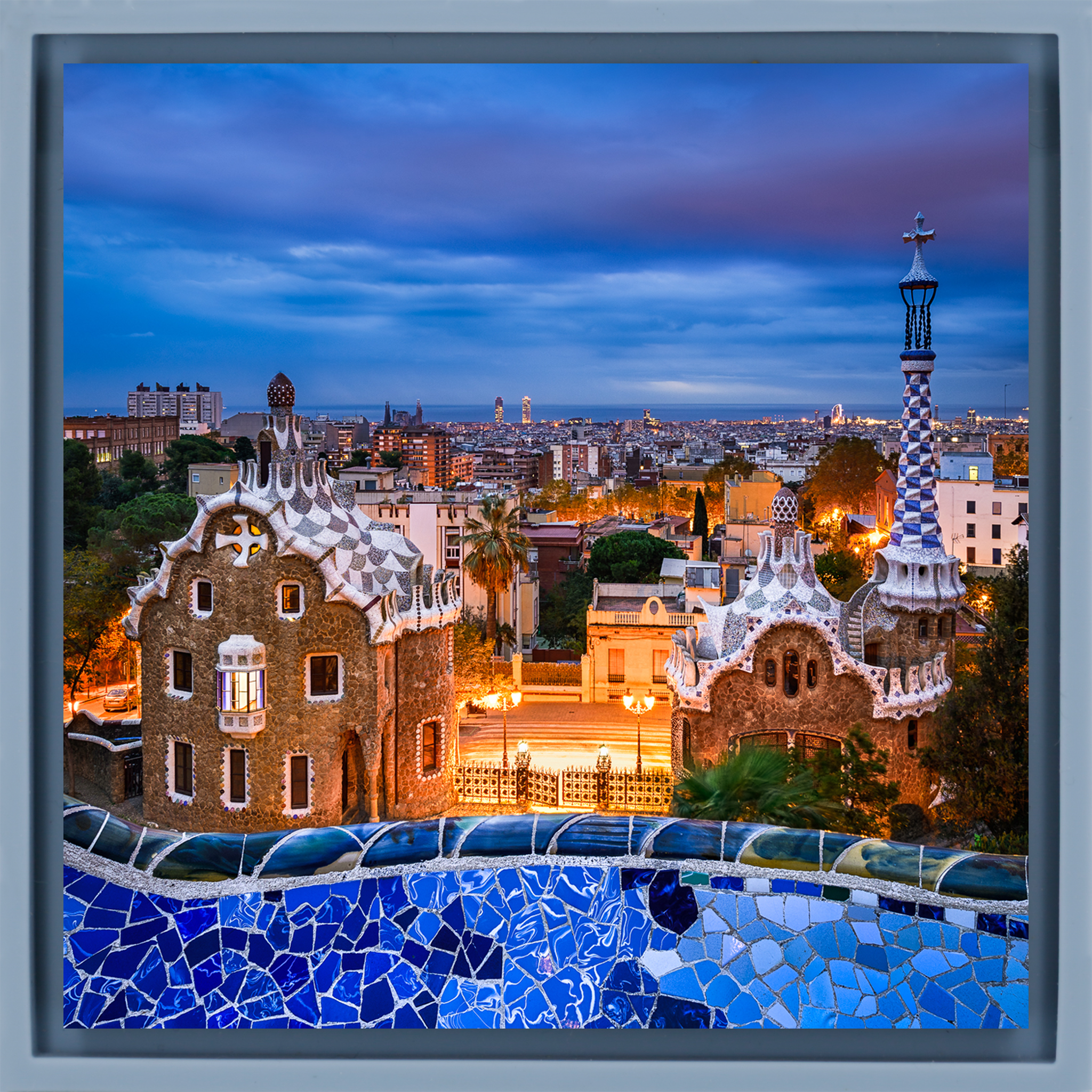 Park Güell Barcelona- Light Blue Wrapp