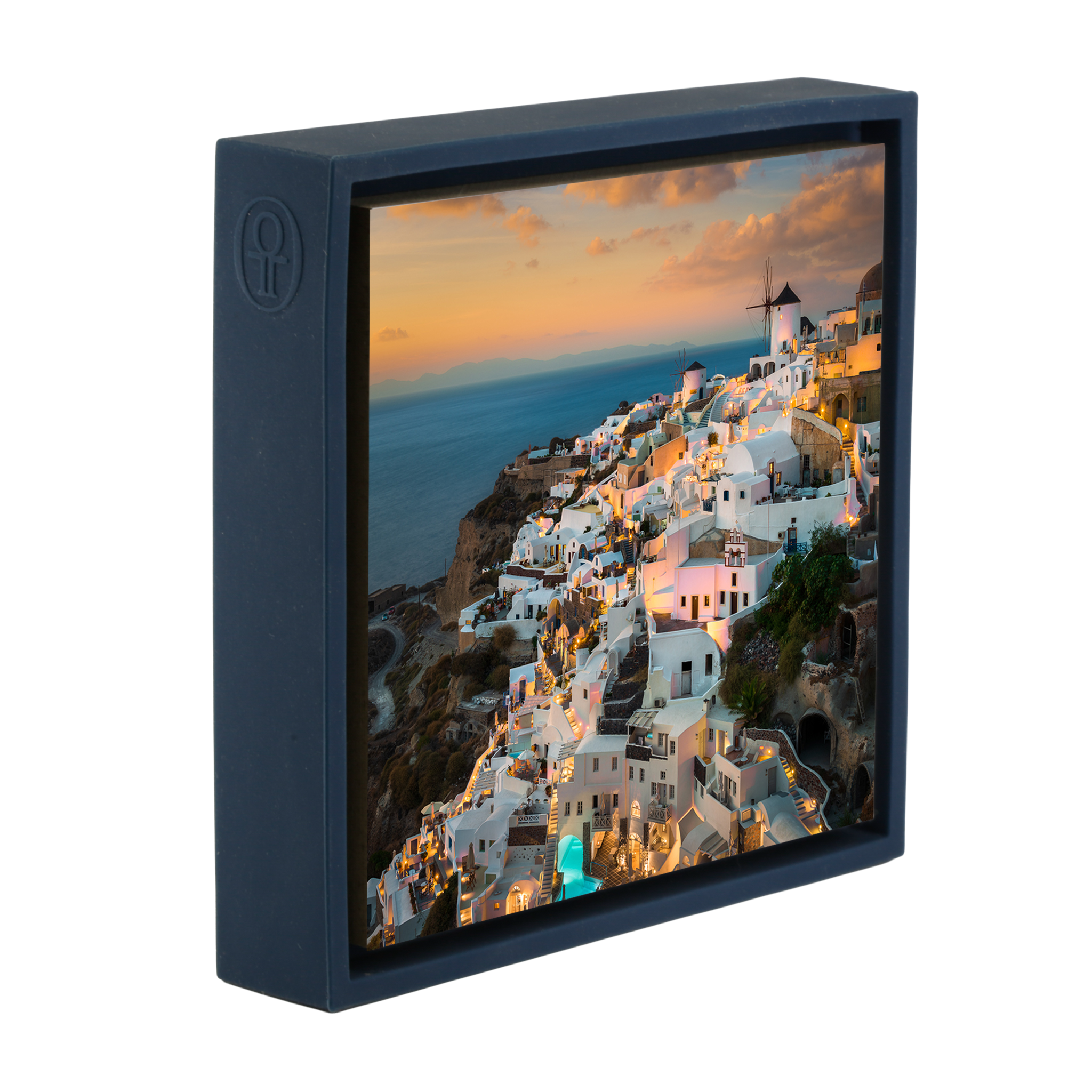 Sonnenuntergang in Oia – Dunkelblaue Verpackung