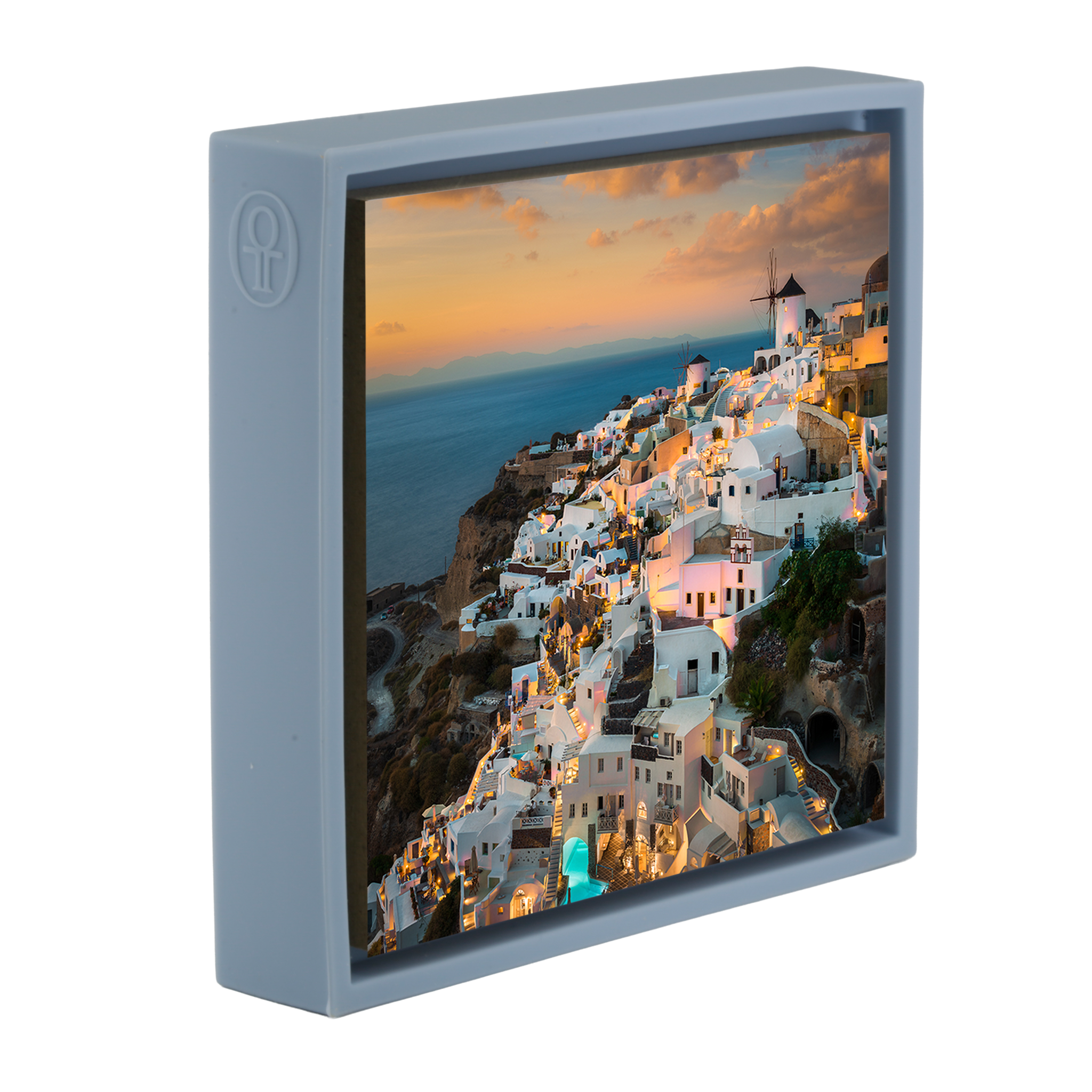 Sunset in Oia- Light Blue Wrapp