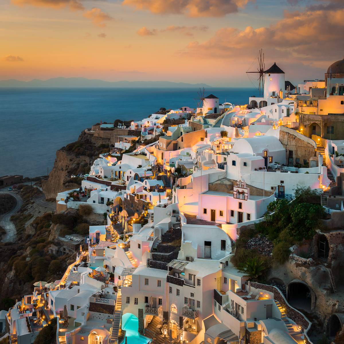 Sunset in Oia