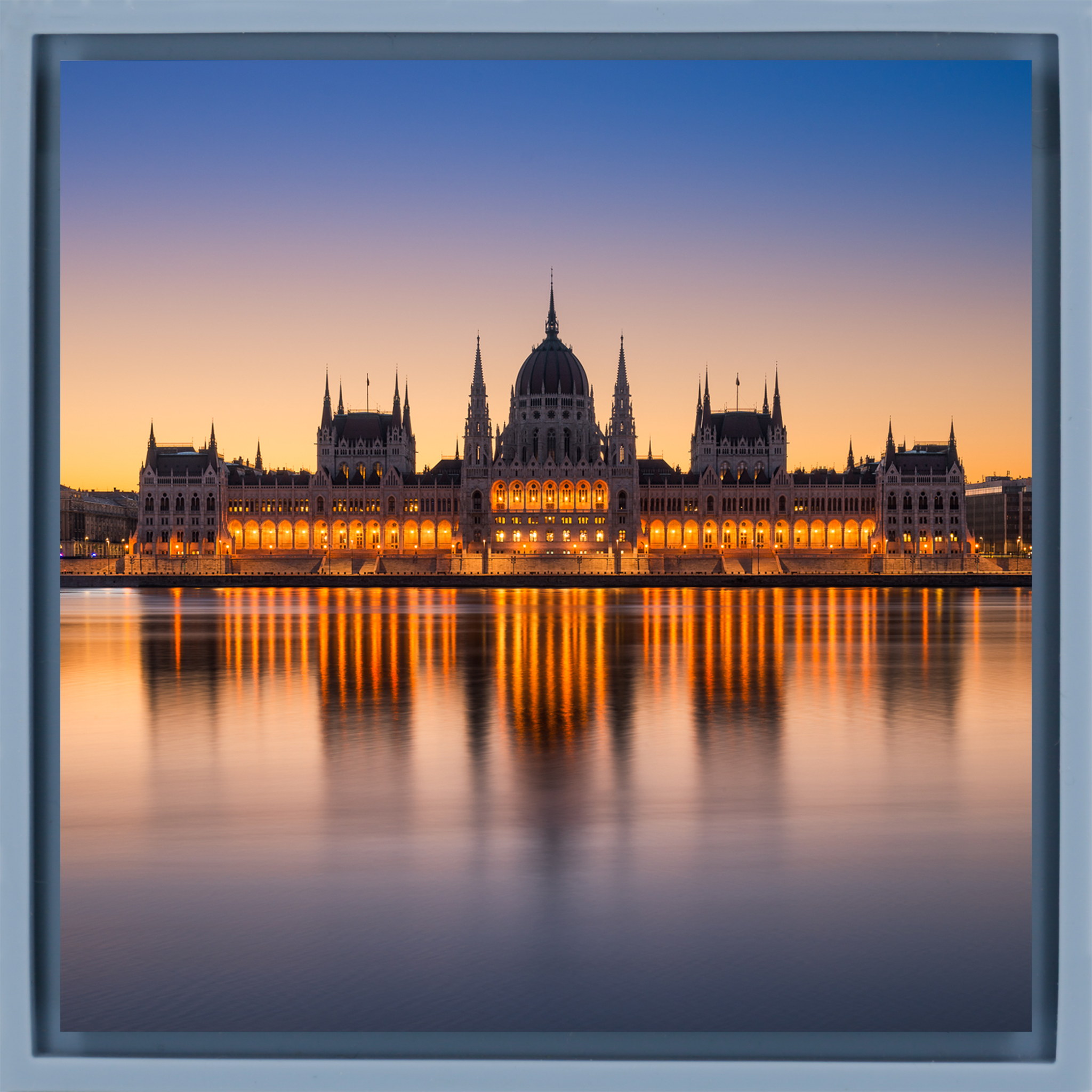 Parliament Bulding Budapest- Light Blue Wrapp