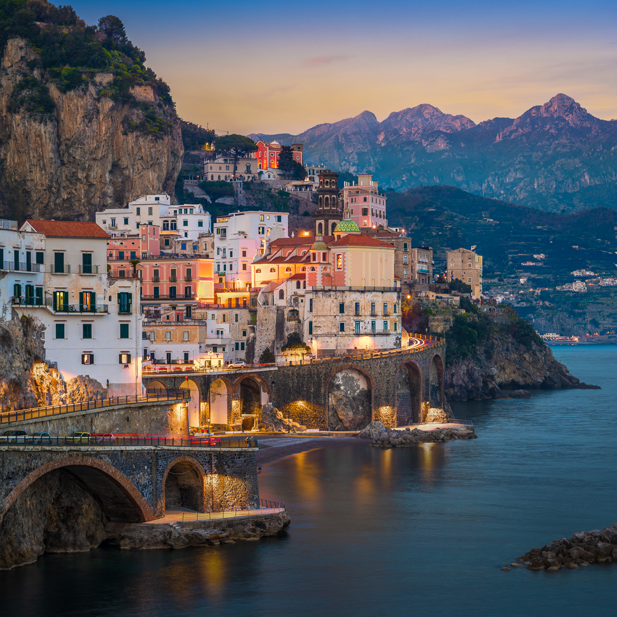 Night in Atrani- Collection: Italy