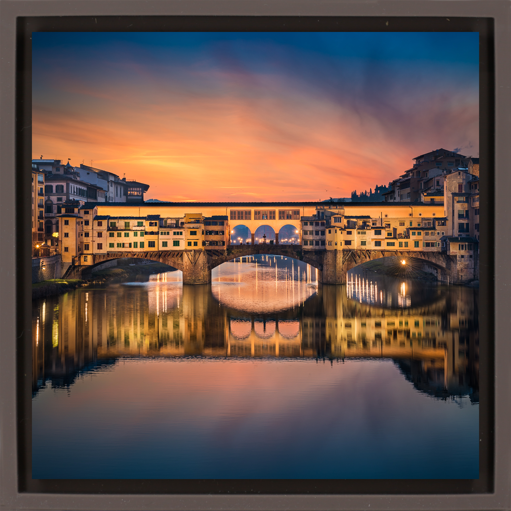 Ponte Vecchio over Arno River- Brown Wrapp