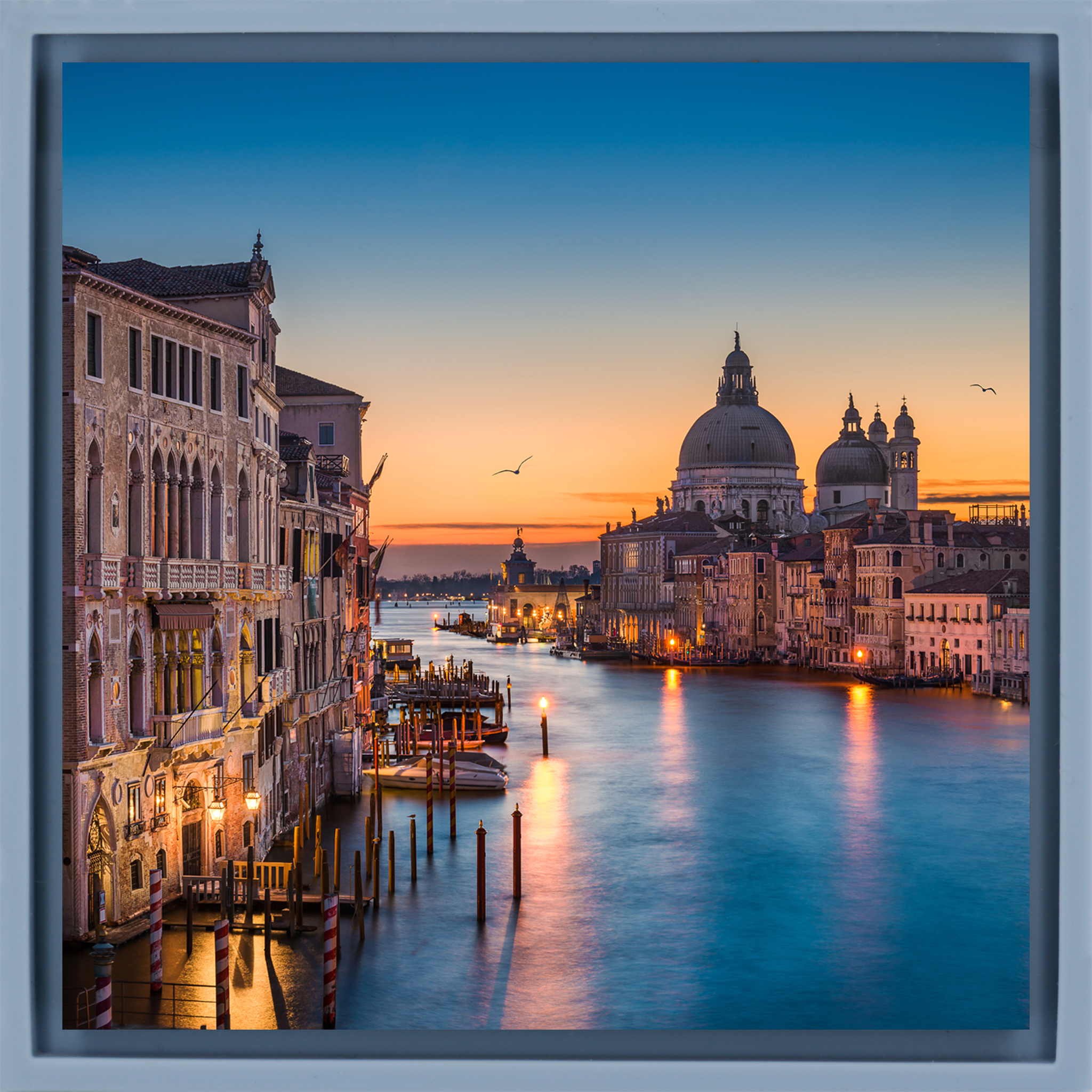 Sunrise at The Grand Canal - Light Blue Wrapp