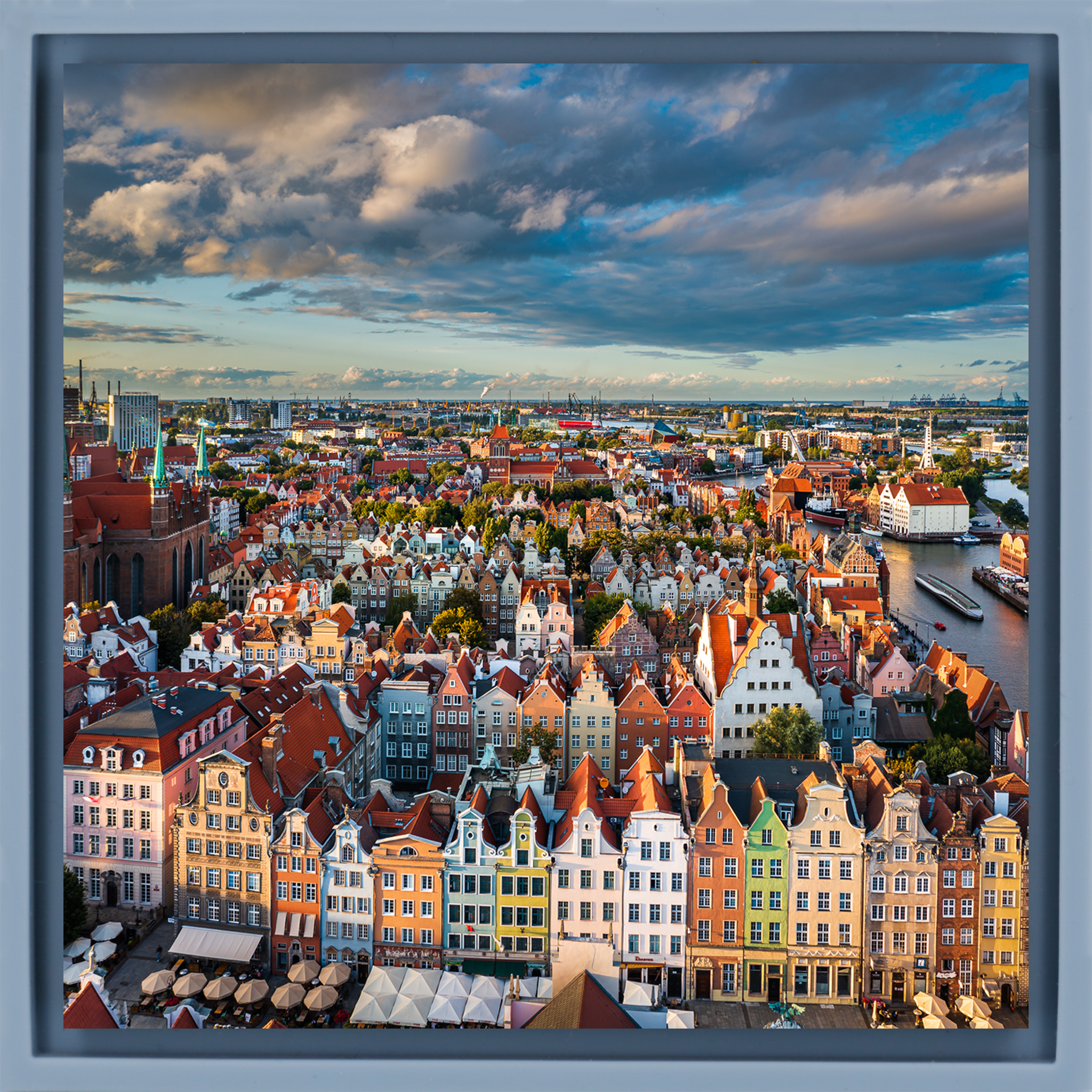 Colorful Gdansk - Lichtblauwe Wrapp