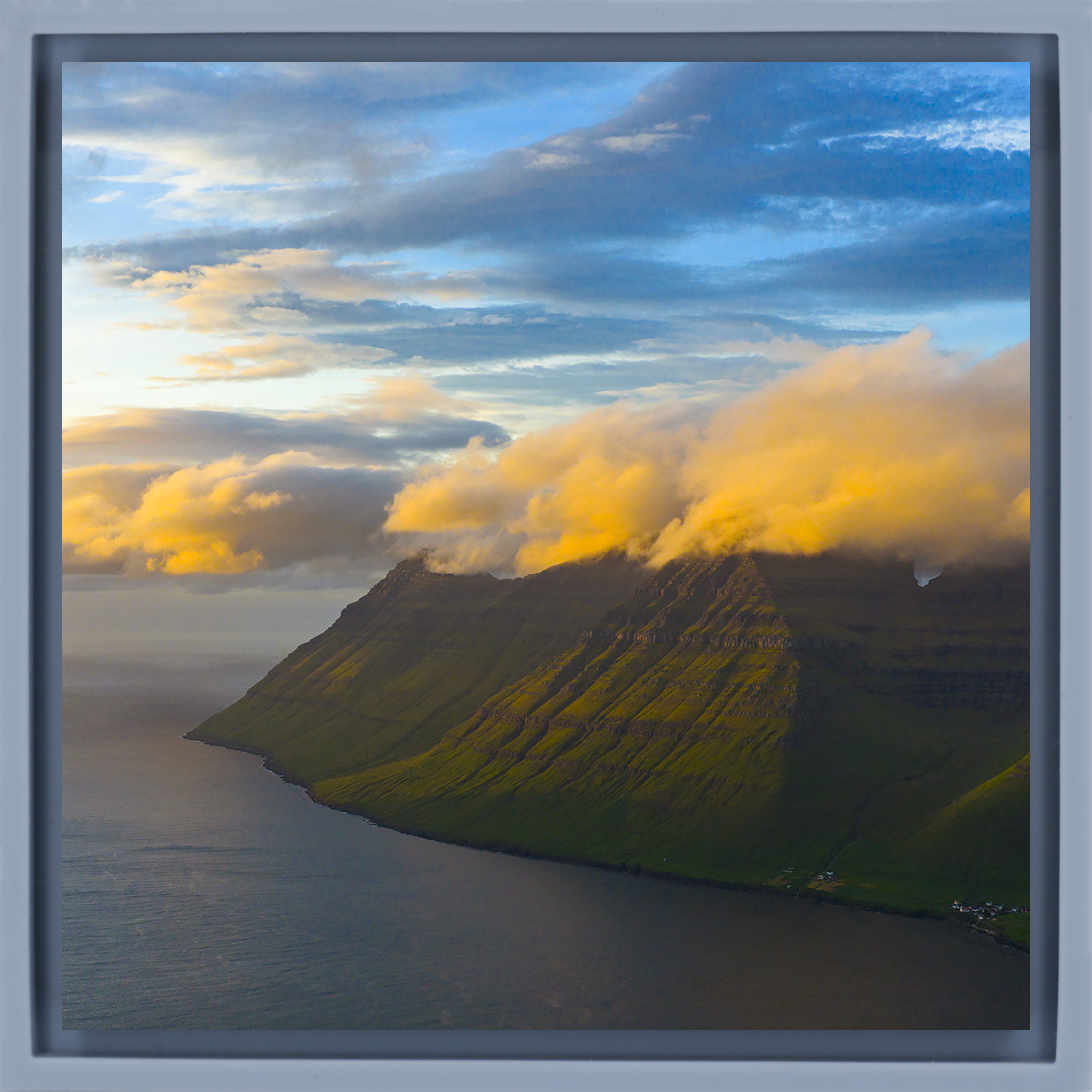 Cliffs In the Clouds- Light Blue Wrapp