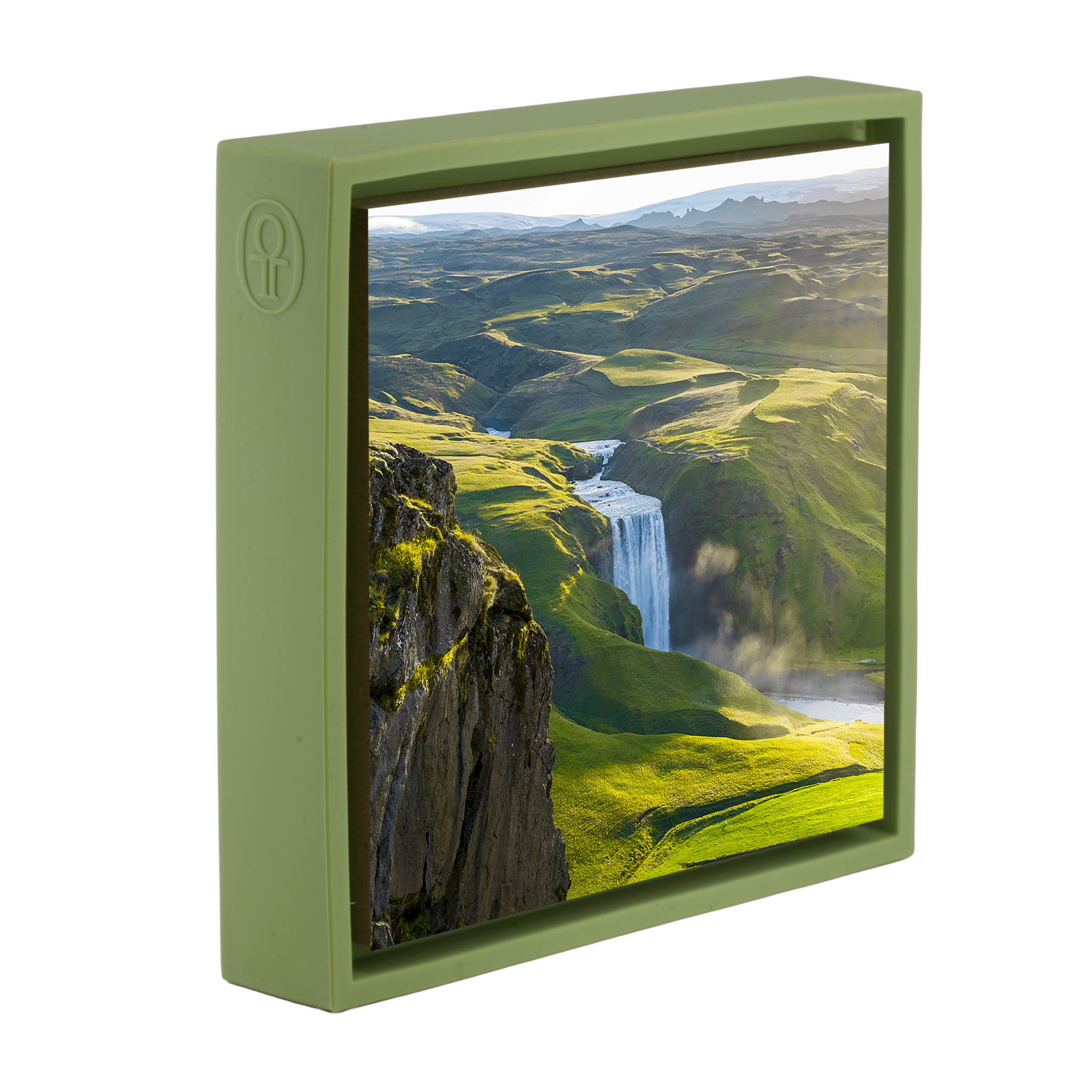 The Might of Skógafoss- Light Green Wrapp