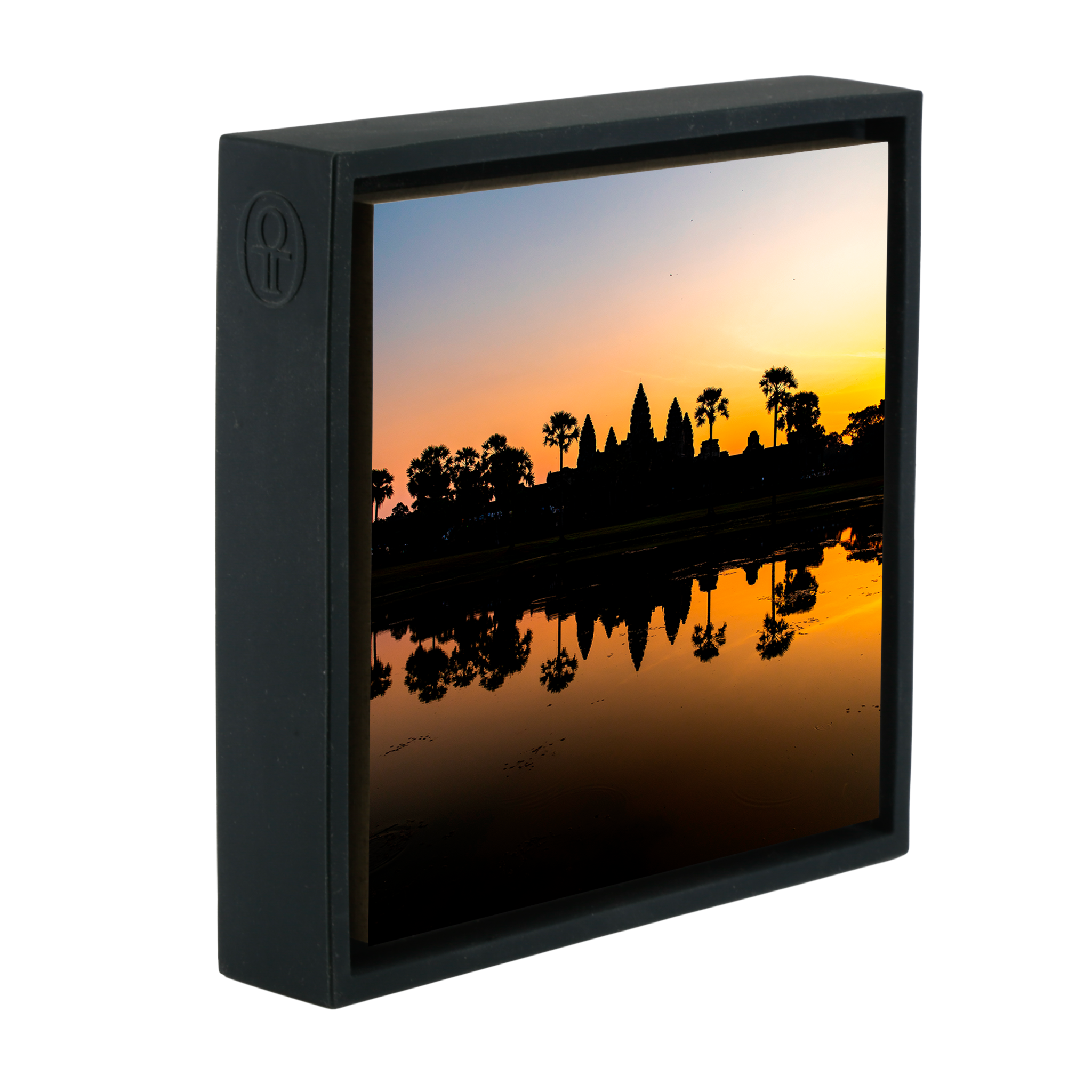 Angkor Wat Silhouette at Sunrise- Black Wrapp