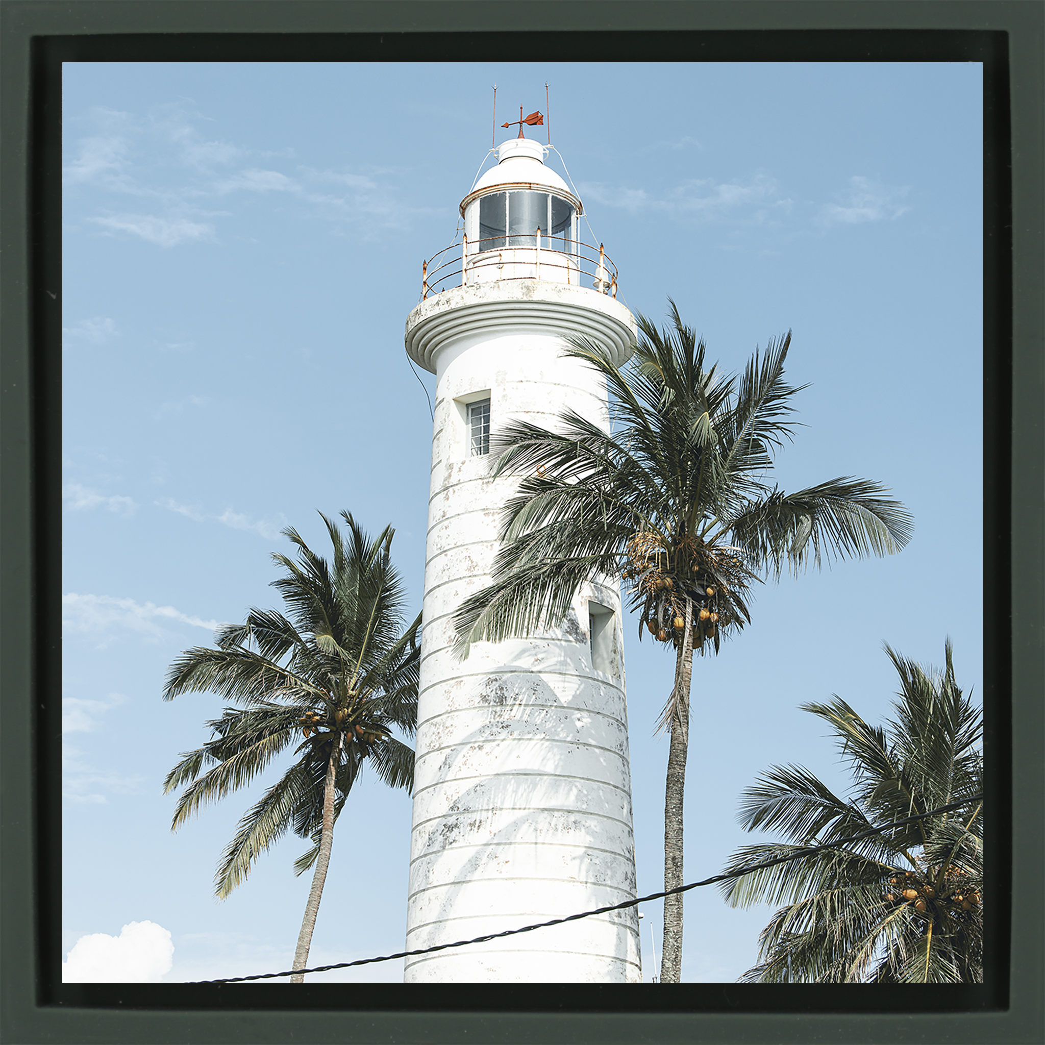 Galle Lighthouse- Dark Green Wrapp