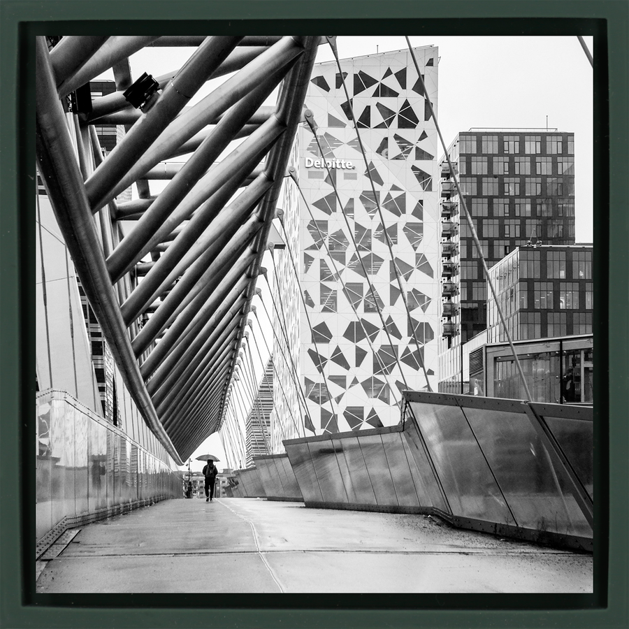A Rainy Day In Barcode - Donkergroene Wrapp