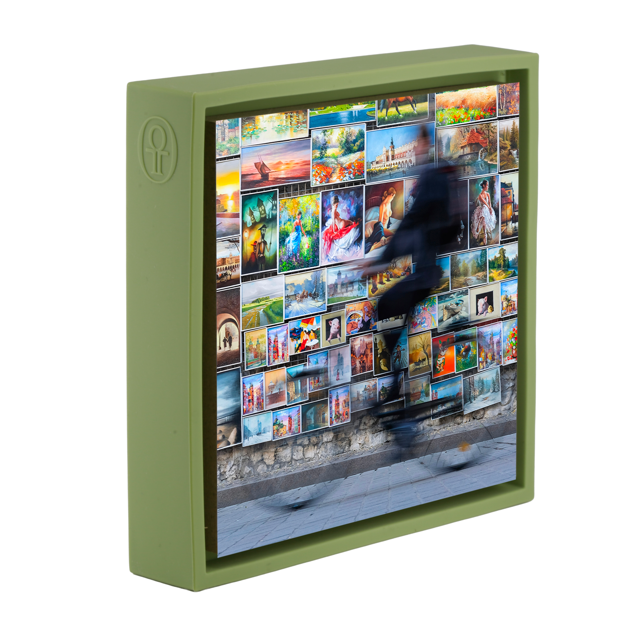 Brushstrokes And Bike Spokes - Lichtgroene Wrapp