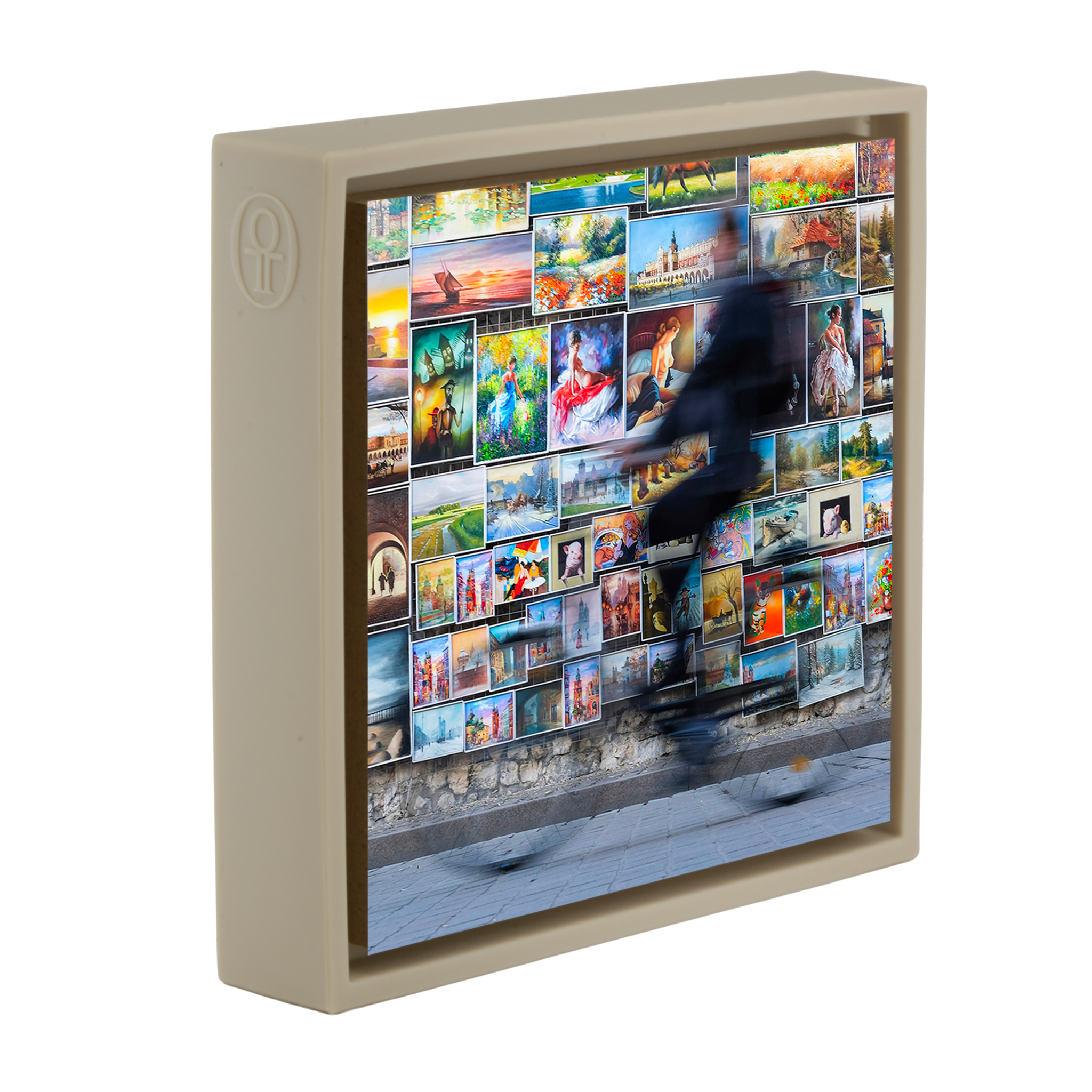 Brushstrokes And Bike Spokes - Zandkleurige Wrapp