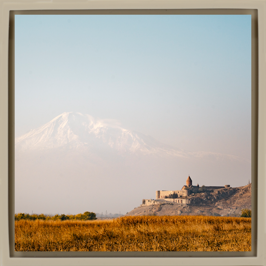 View on Ararat - Zandkleurige Wrapp