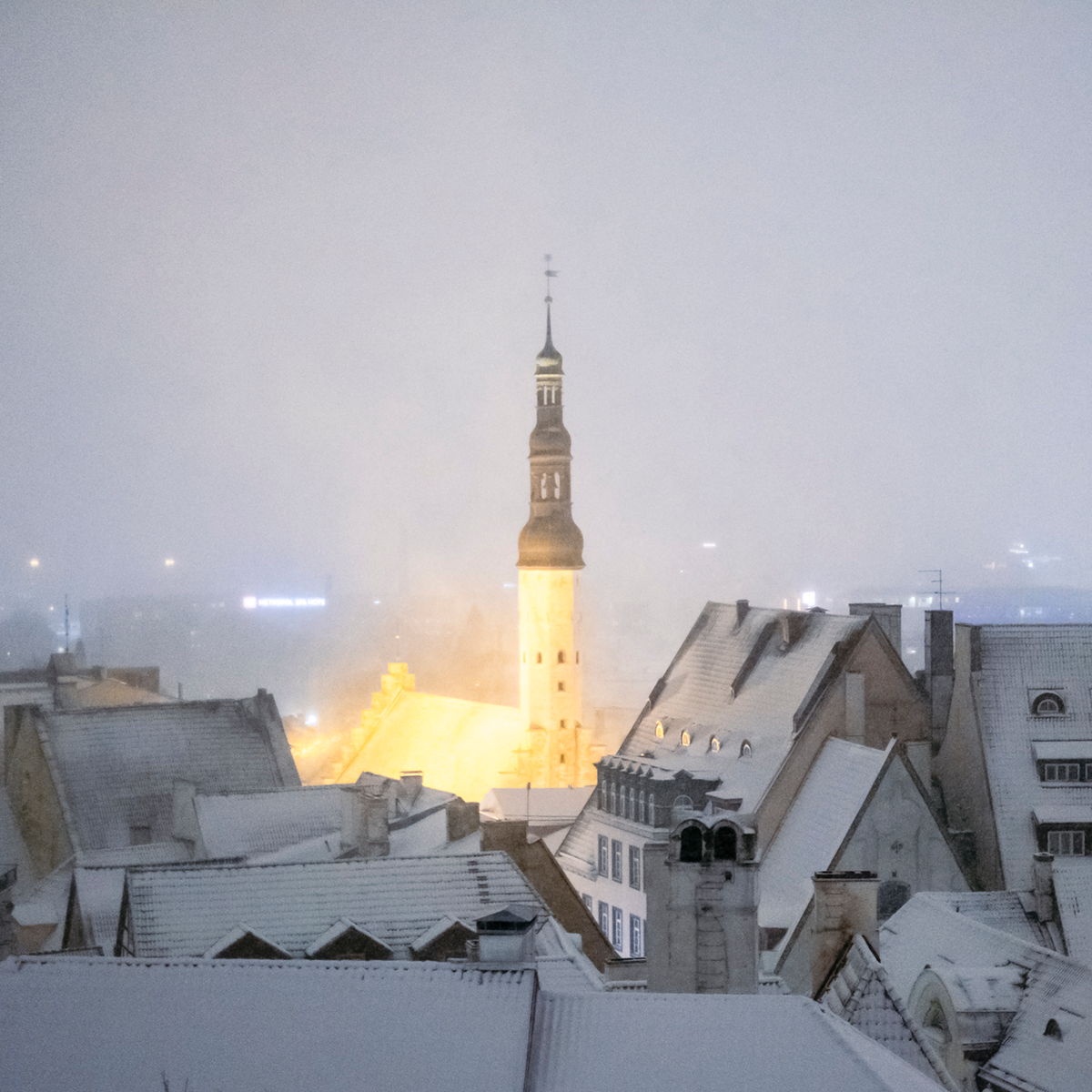 Tallinn Old Town Winter