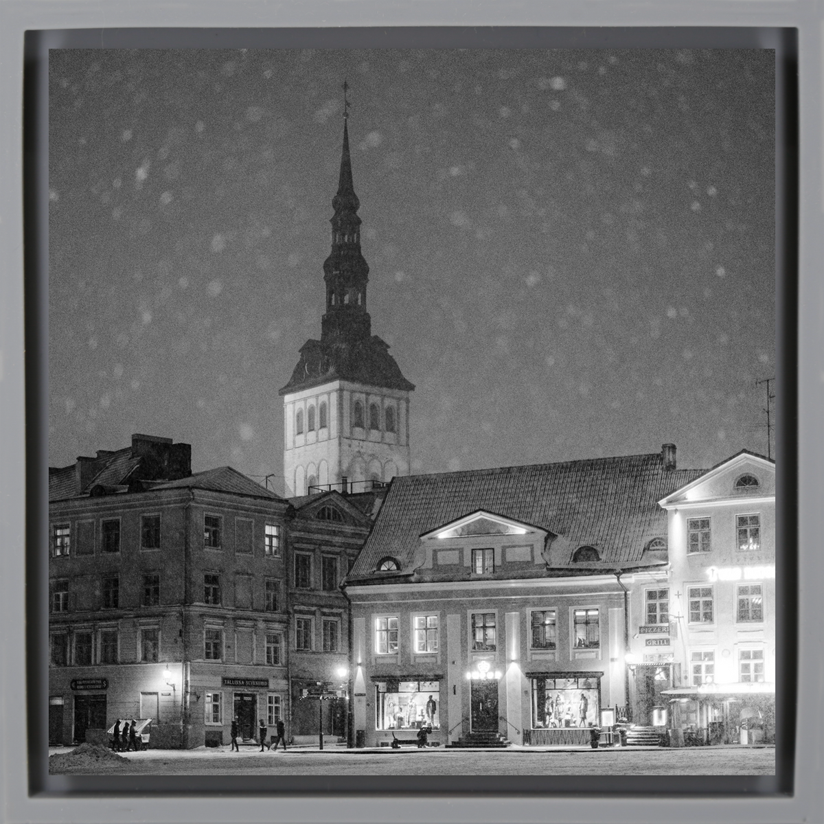 Tallinn Snowy Evening
