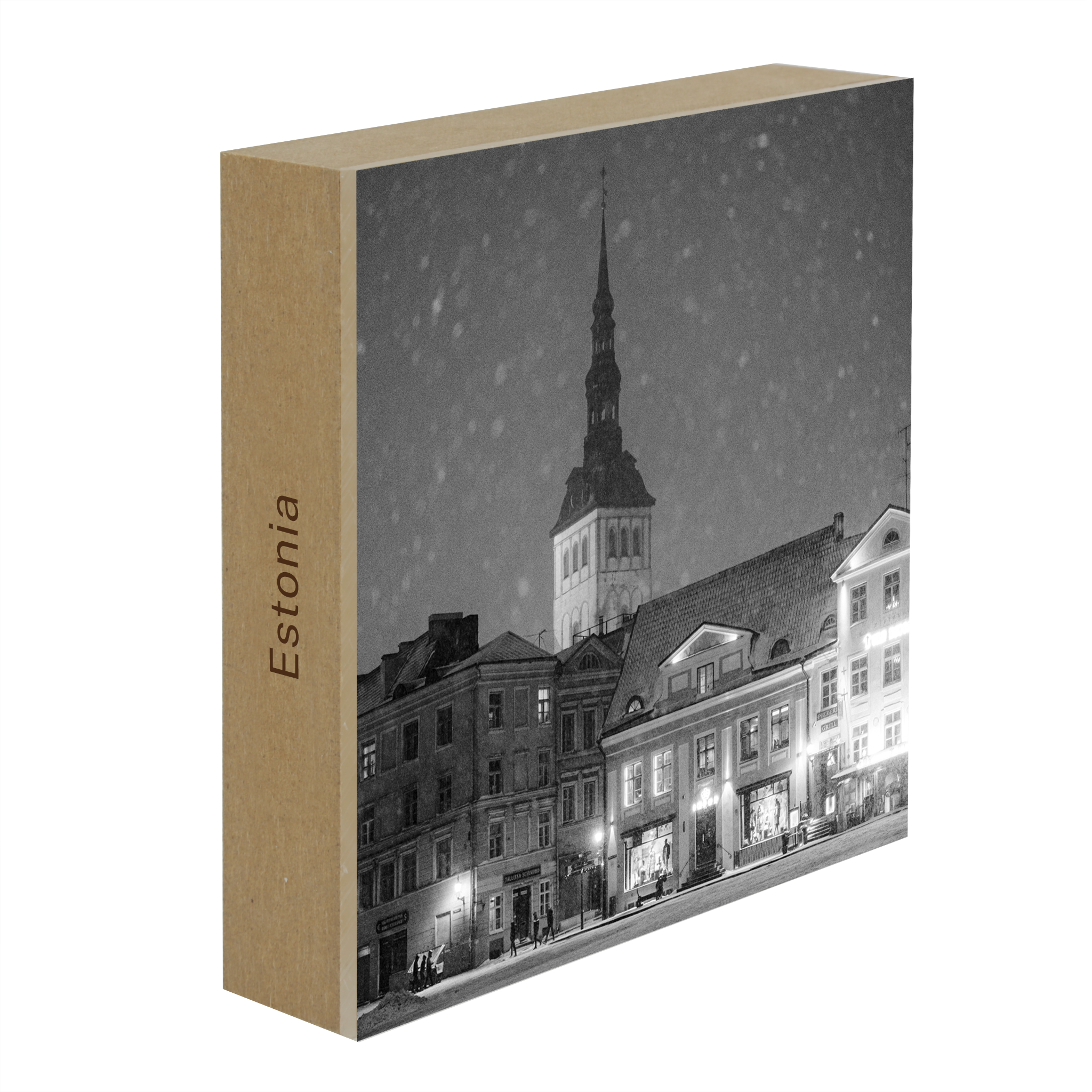 Tallinn Sneeuwachtige Avond - Collectie: Estland