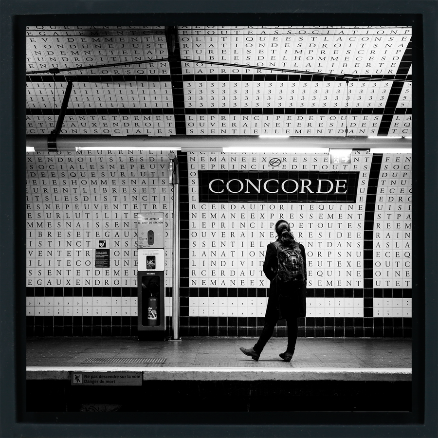 Paris Metro - Schwarze Wrapp