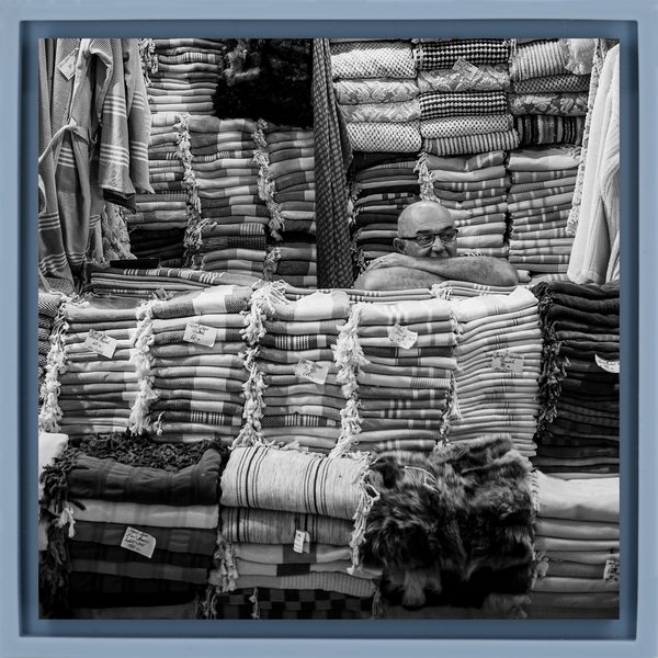 Quiet Day at the Market - Light Blue Wrapp
