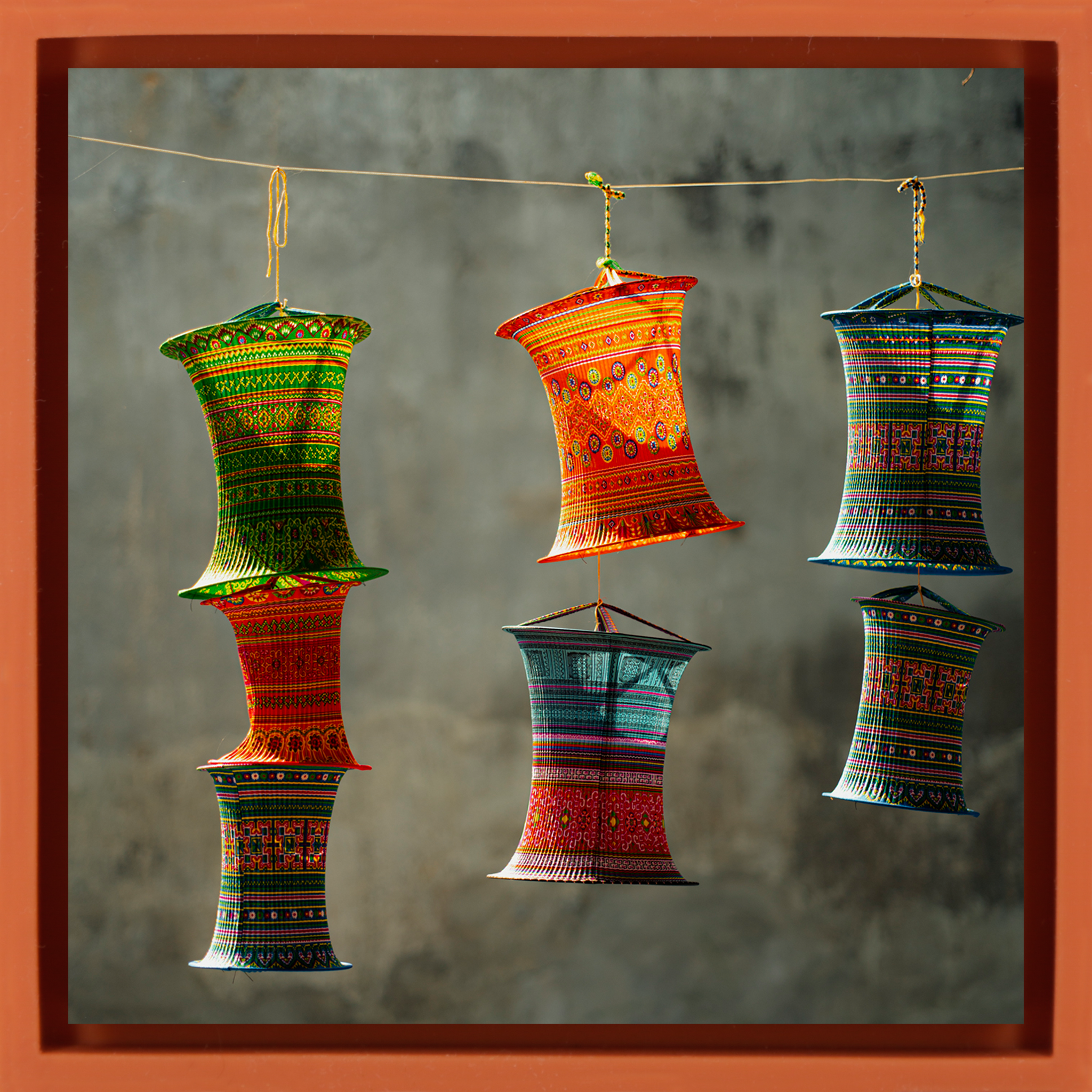 Vibrant Lanterns- Orange Wrapp