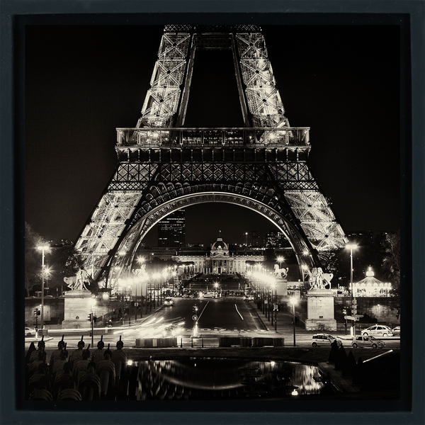 The Eiffel Tower After Dark - Black Wrapp