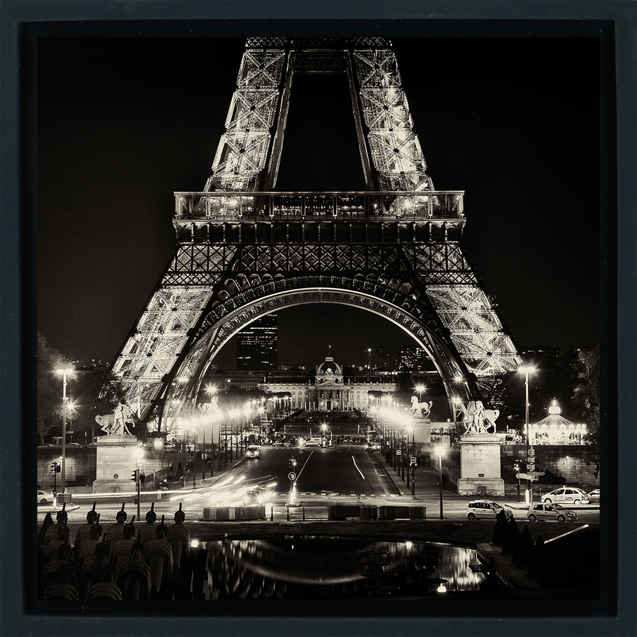 The Eiffel Tower After Dark - Black Wrapp