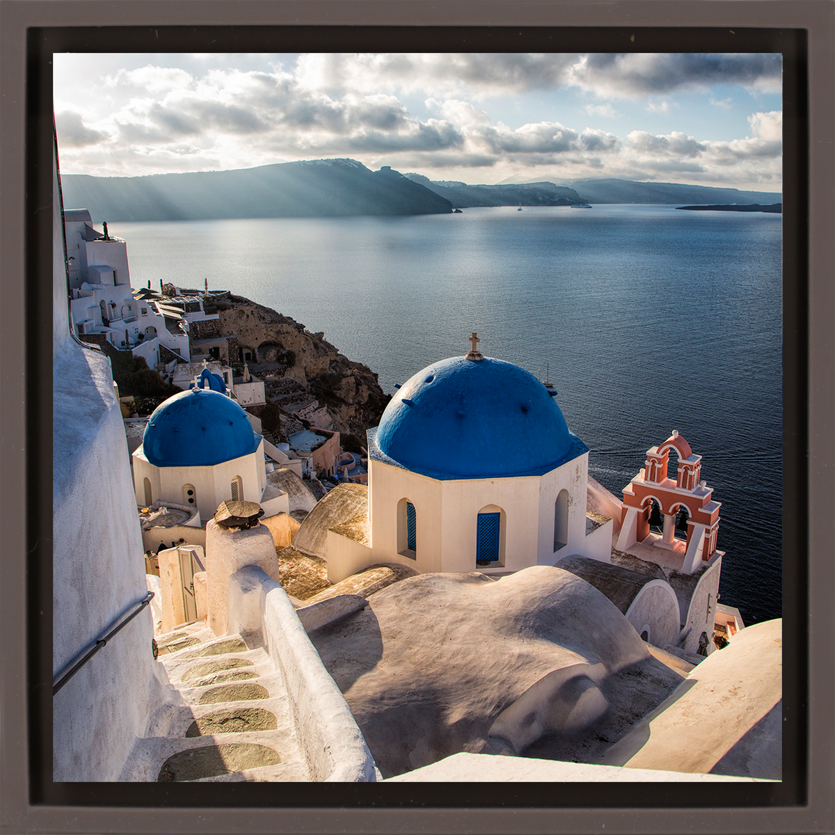 Blue Churches of Santorini