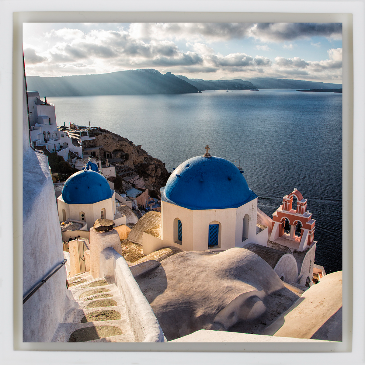 Blue Churches of Santorini