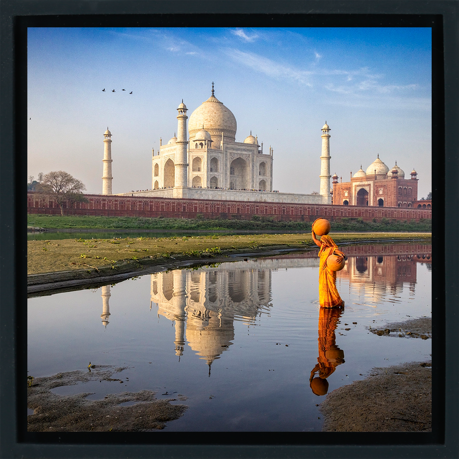 Walking Behind The Taj Mahal - Black Wrapp