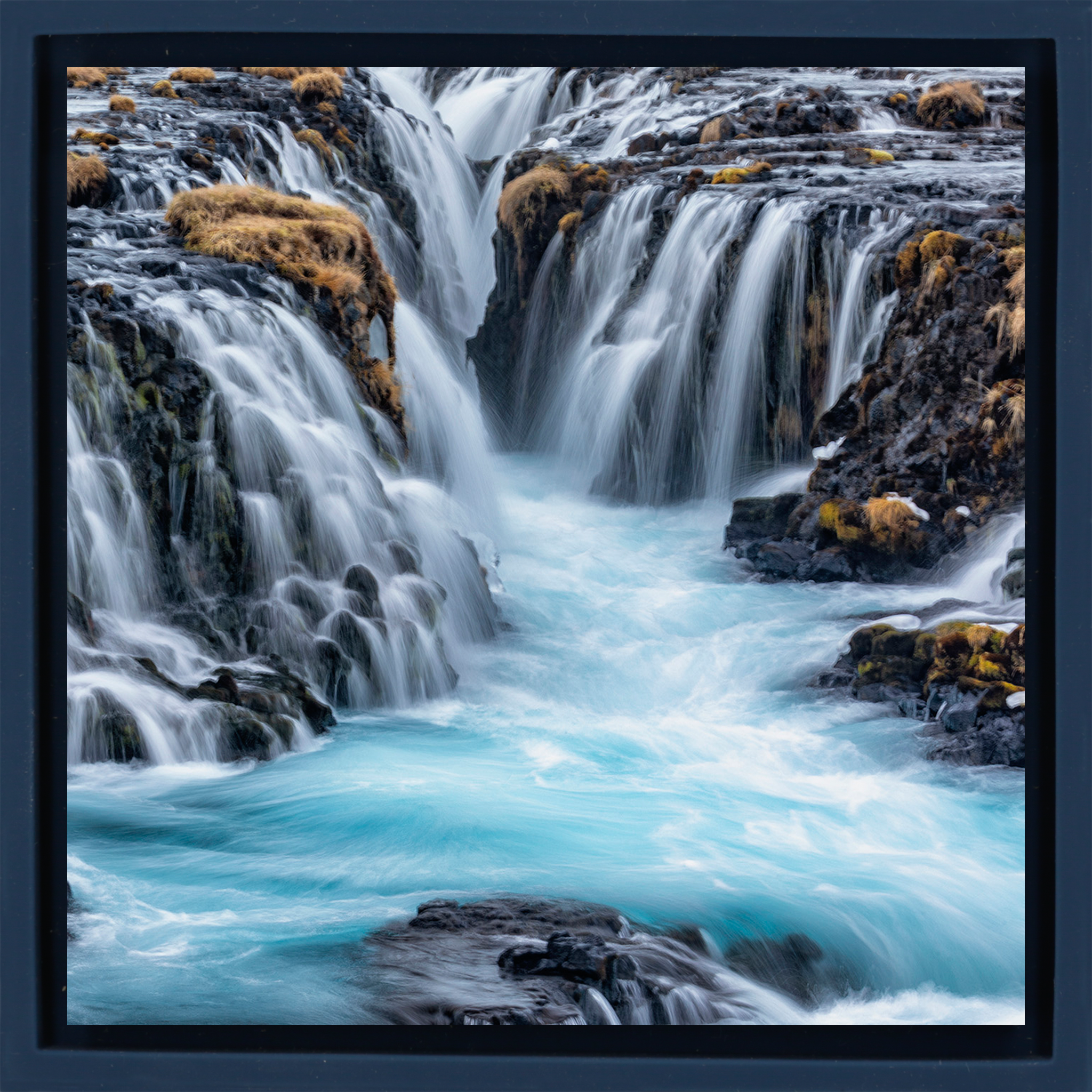 Bruarfoss Waterfall - Dark Blue Wrapp