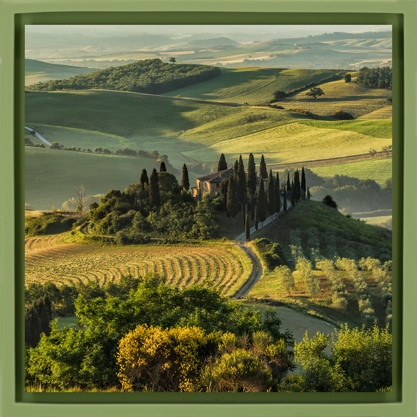Belvedere In Tuscany - Light Green Wrapp