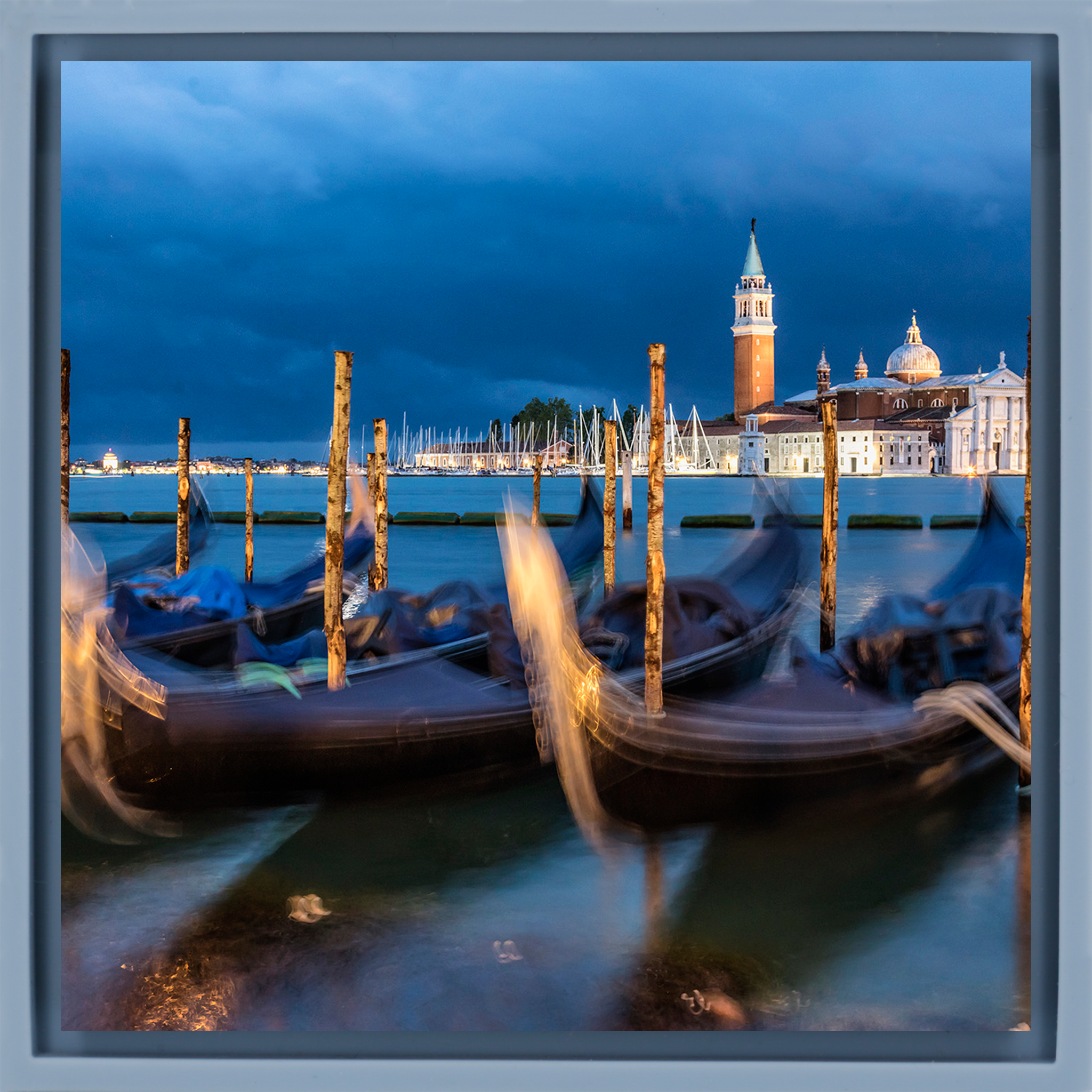 Gondolas After Dark- Light Blue Wrapp