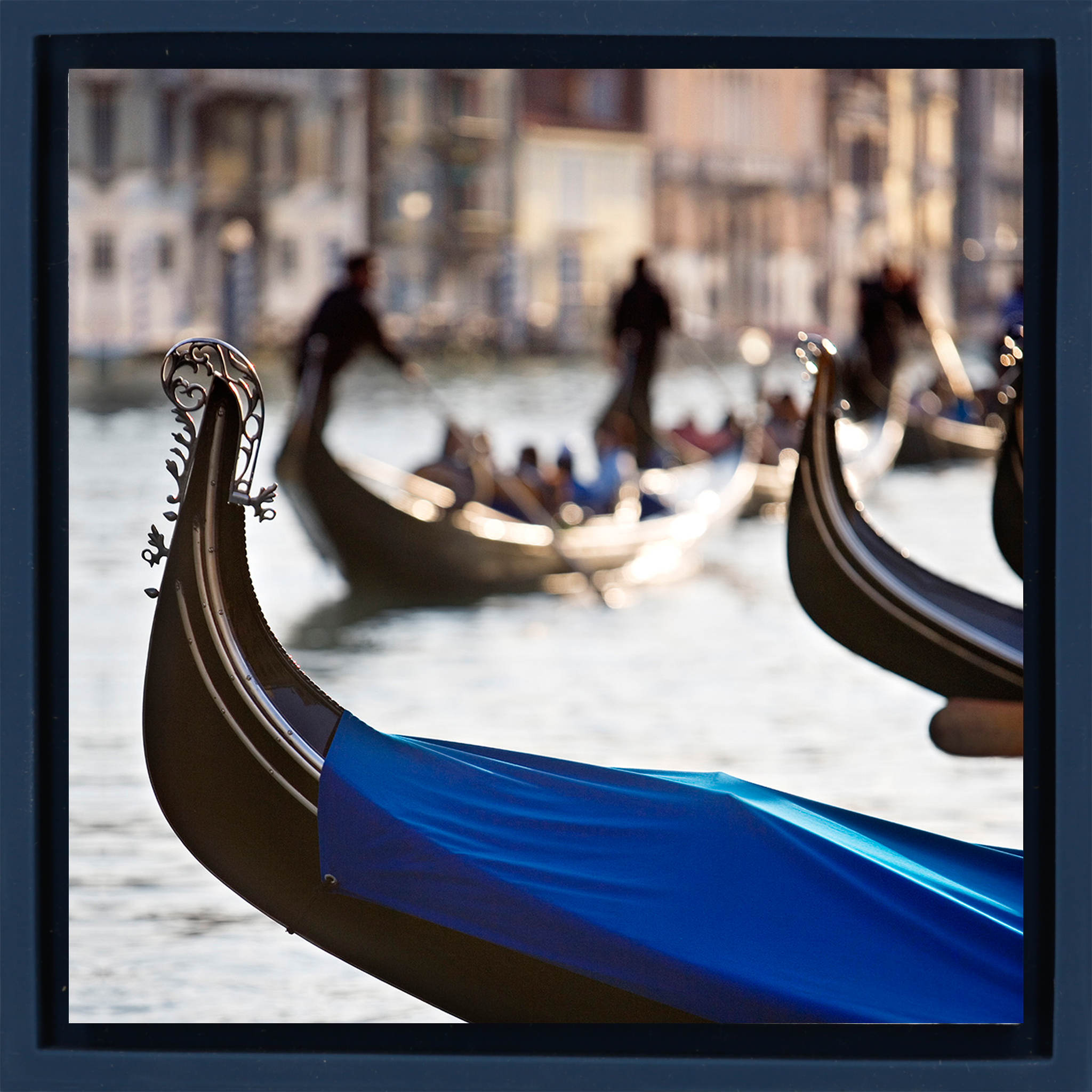 Gondolas In Venice - Donkerblauwe Wrapp