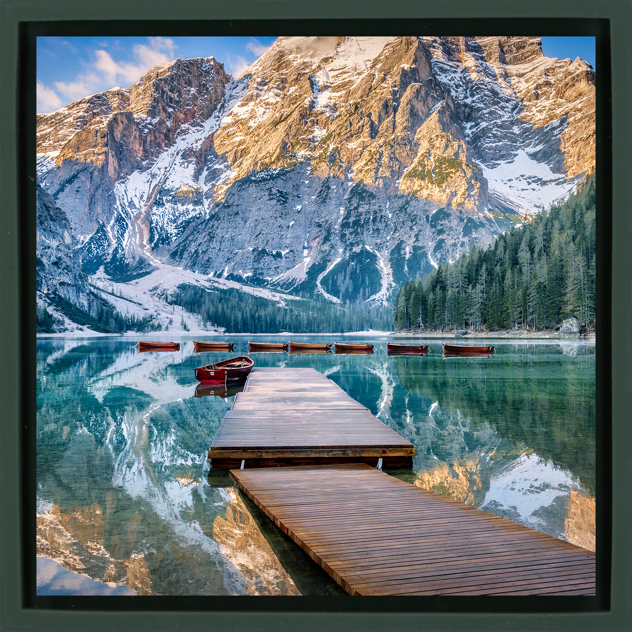 Lago di Braies- Dark Green Wrapp