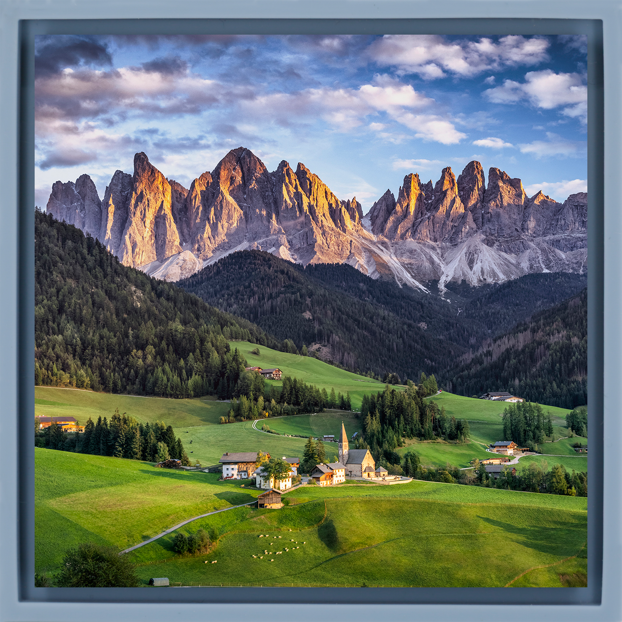 Église Santa Magdalena - Enveloppe bleu clair