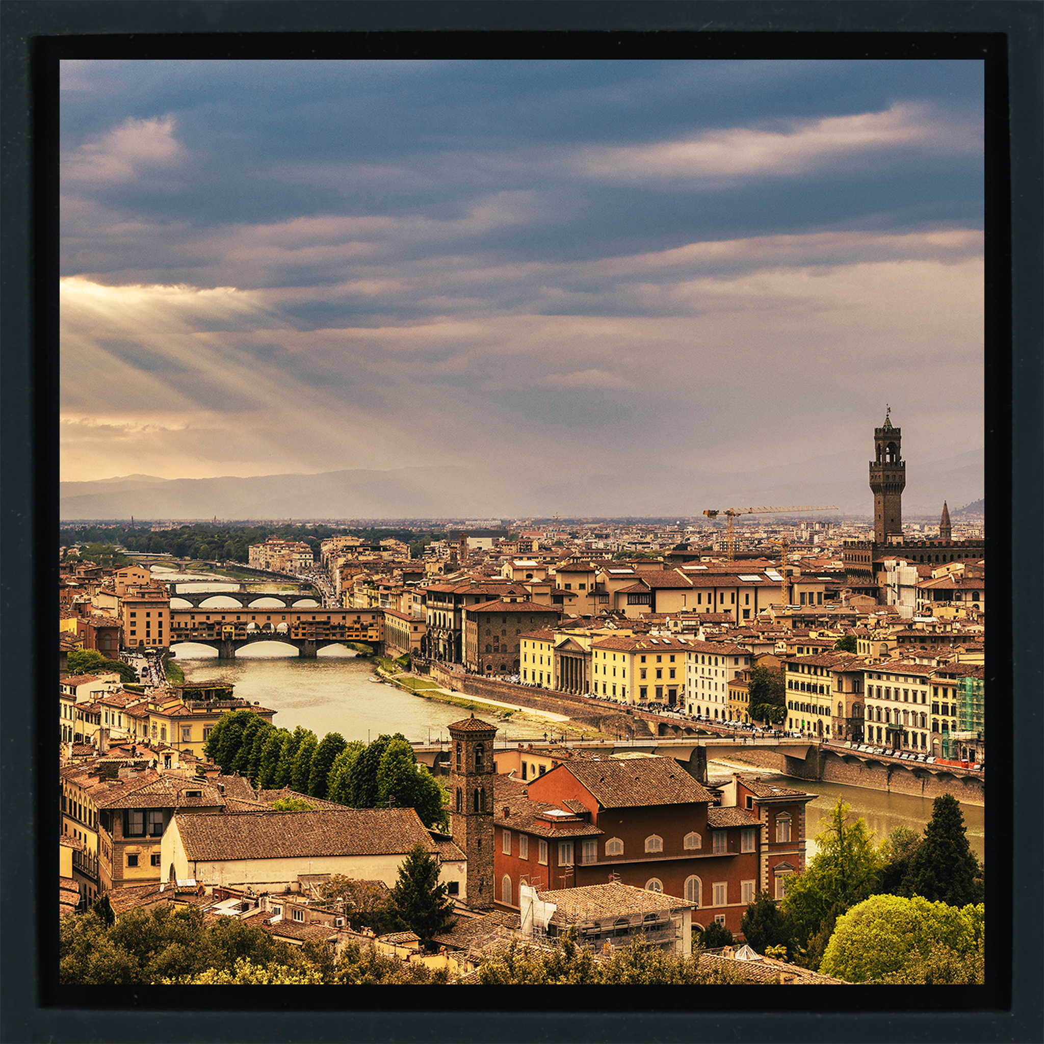 Sunset Florence - Black Wrap