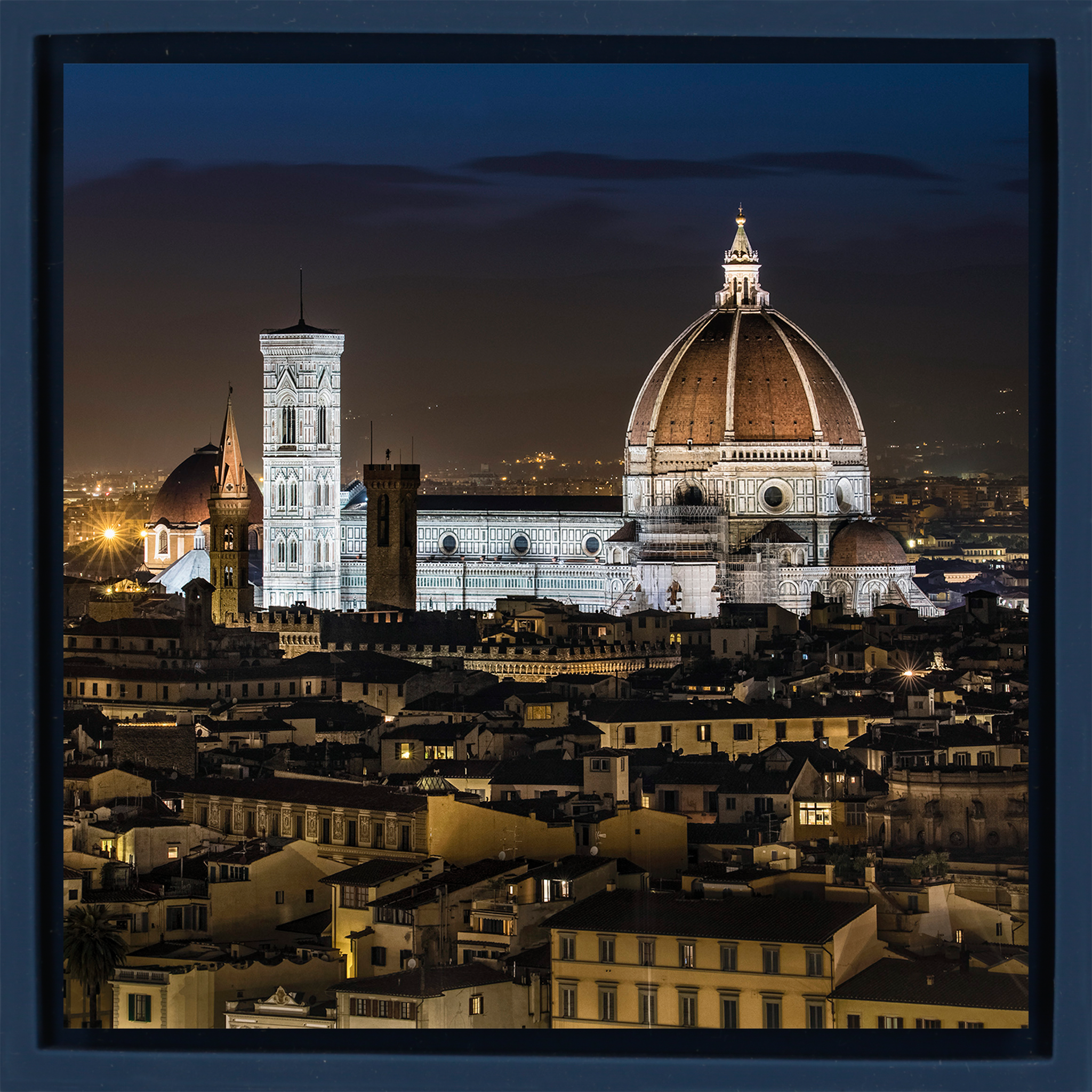 The Duomo After Dark - Donkerblauwe Wrapp